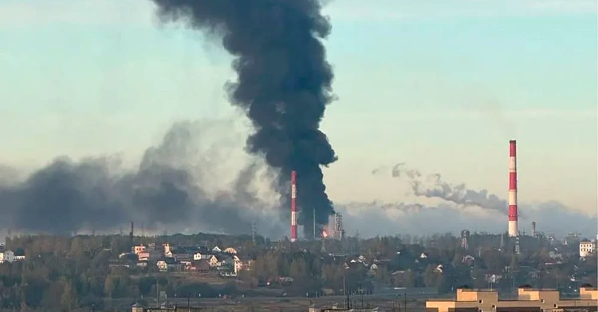 Ukraińcy trafili rafinerię w Jarosławiu