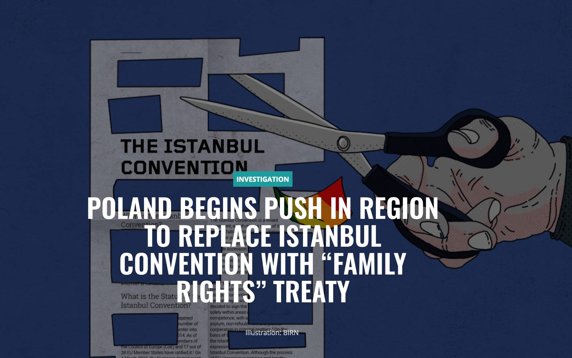Grafika do artykułu Rząd PiS montuje w regionie koalicję przeciw konwencji stambulskiej [śledztwo bałkańskich reporterów]