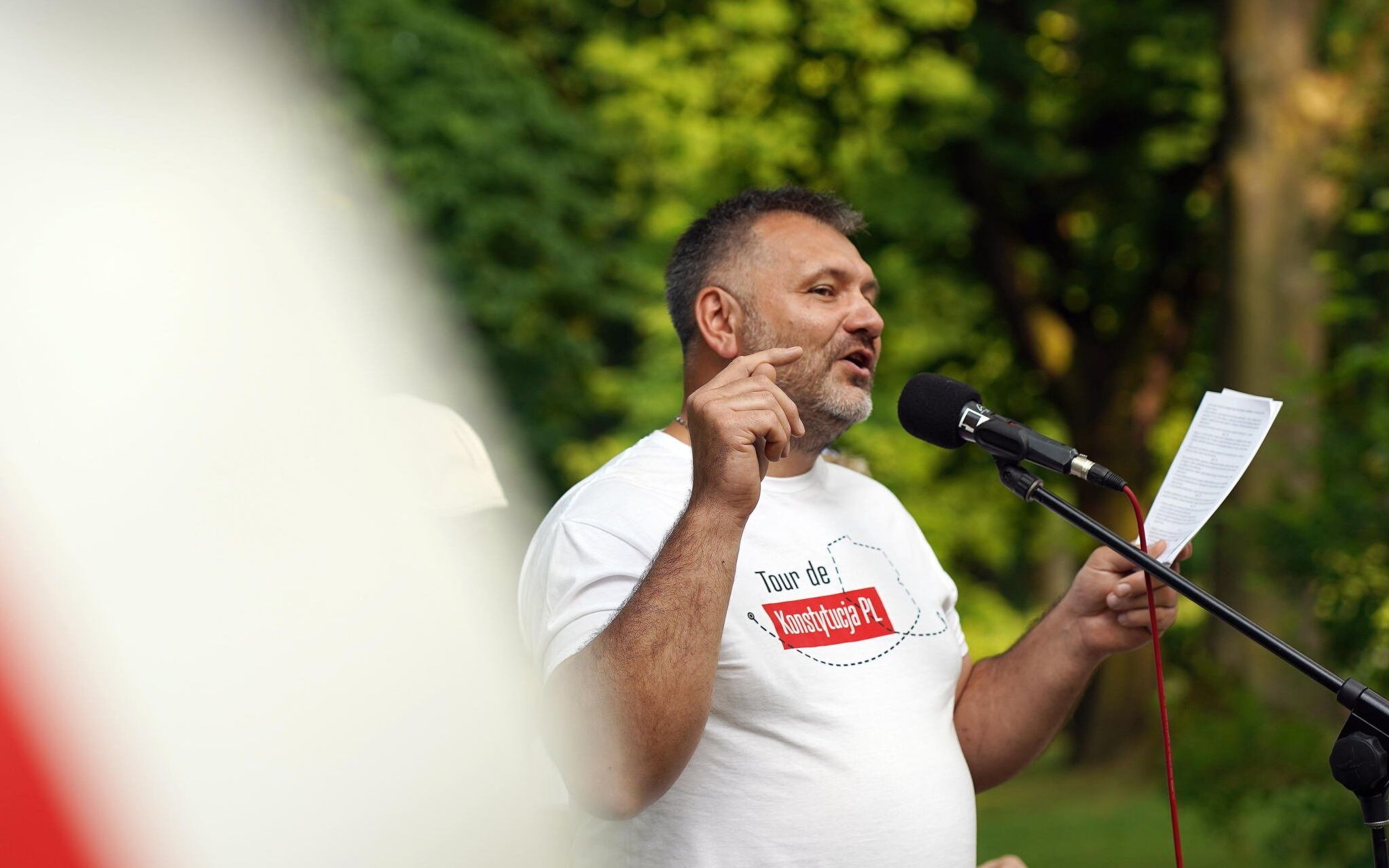 18.06.2021 Czestochowa . Park 3 Maja . Tour de Konstytucja . Sedzia Waldemar Zurek . 
Fot. Grzegorz Skowronek / Agencja Gazeta