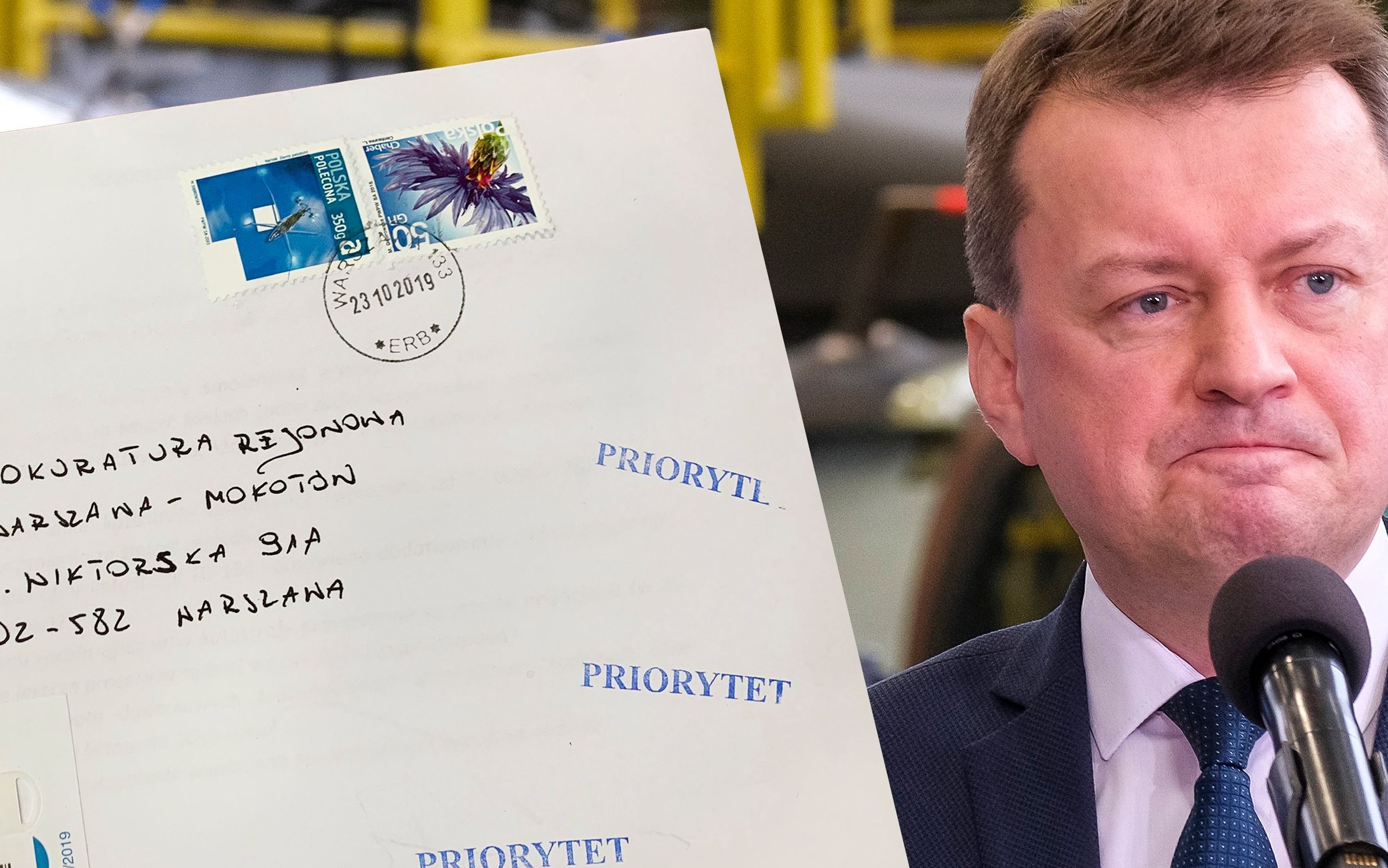 25.01.2019 Mielec . PZL Mielec . Minister obrony narodowej Mariusz Blaszczak podczas podpisania umowy na dostawe smiglowcow Black Hawk dla sil specjalnych Wojska Polskiego .
Fot. Patryk Ogorzalek / Agencja Gazeta