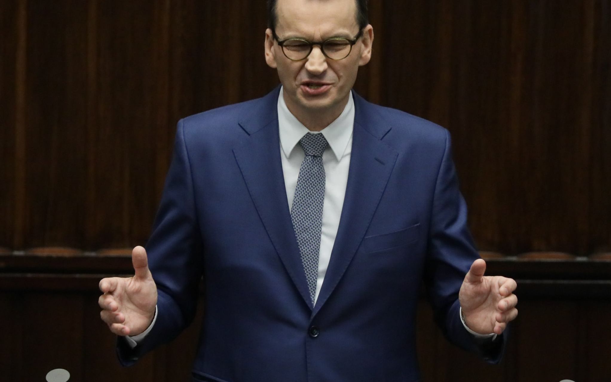 02.06.2020 Warszawa , ul Wiejska , Sejm . Blok glosowan podczas czwartego dnia 12 posiedzenia . Nz Mateusz Morawiecki . 
Fot. Slawomir Kaminski / Agencja Gazeta