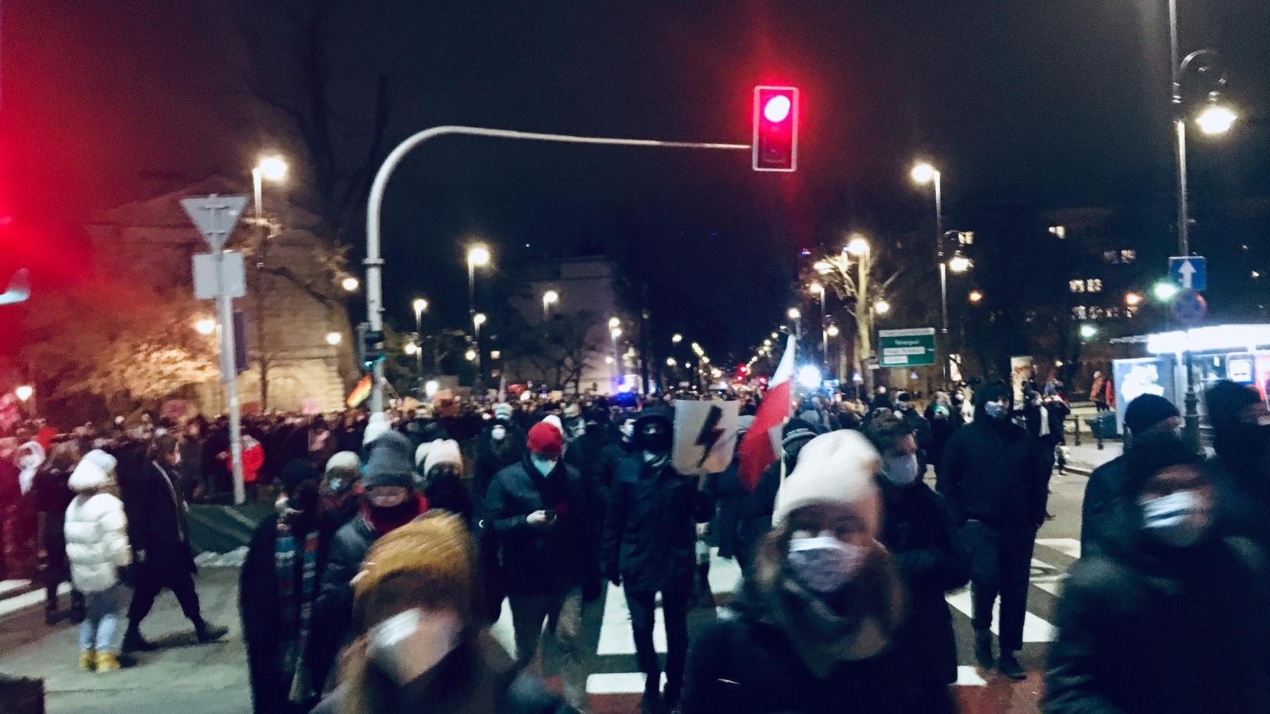 Warszawa, protest 27.01.2021