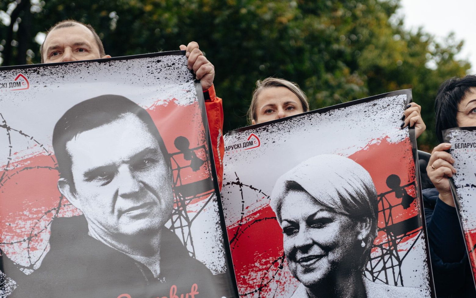 31.08.2021 Gdansk . Obchody 41. rocznicy podpisania Porozumien Sierpniowych i powstania NSZZ Solidarnosc . Marsz Porozumienie 2021 zainicjowany przez sygnatariuszy Porozumienia Gdanskiego . (l) Andrzej Pisalnik , (p) Ines Pisalnik . 
fot. Bartosz Banka / Agencja Gazeta