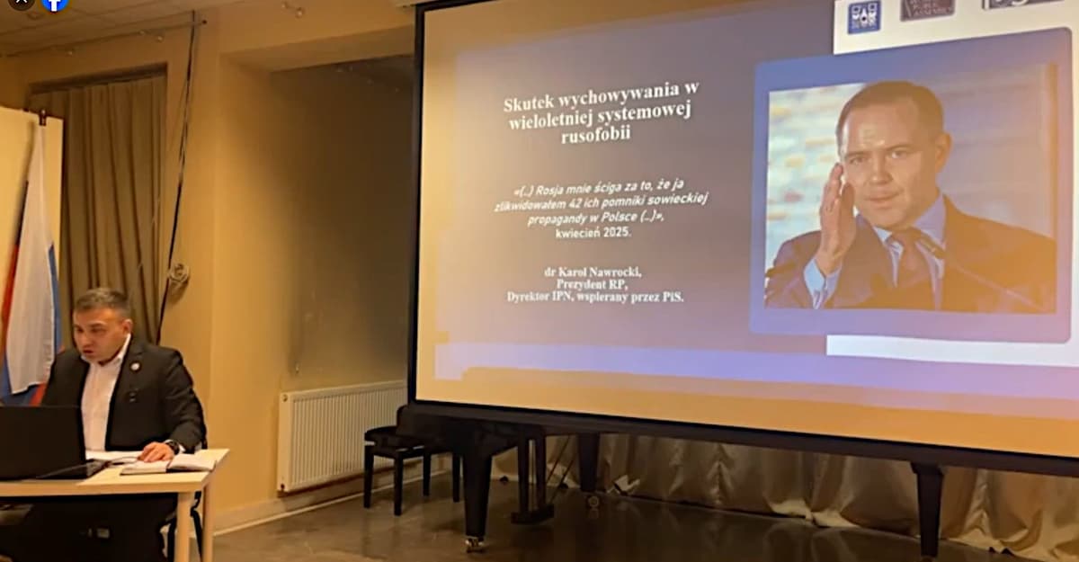 Skandaliczny rosyjski wykład w Warszawie. Polska jako państwo nazistów i rusofobów [NEWS OKO.PRESS]