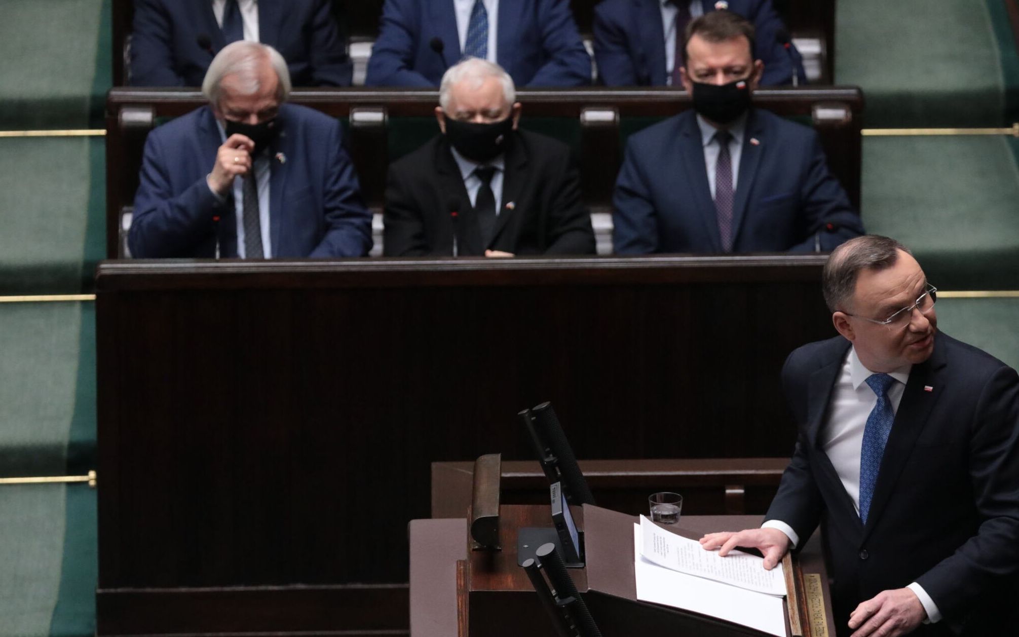11.03.2022 Warszawa , ulica Wiejska . Sejm . Poslowie i senatorowie podczas Zgromadzenia Narodowego z okazji 23 . rocznicy wstapienia Polski do NATO .
Fot. Slawomir Kaminski / Agencja Wyborcza.pl