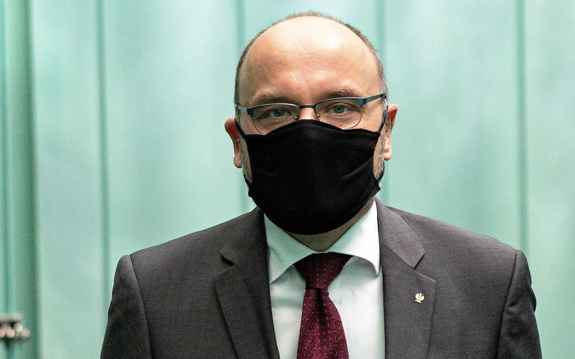 09.05.2020 Warszawa . Sad Najwyzszy . Drugi dzien obrad Zgromadzenia Ogolnego Sadu Najwyzszego podczas , ktorego maja zostac wylonieni kandydaci na stanowisko Pierwszego Prezesas SN . Na zdjeciu : tymczasowy Pierwszy Prezes Sadu Najwyzszego Kamil Zaradkiewicz . 
Fot. Dawid Zuchowicz / Agencja Gazeta