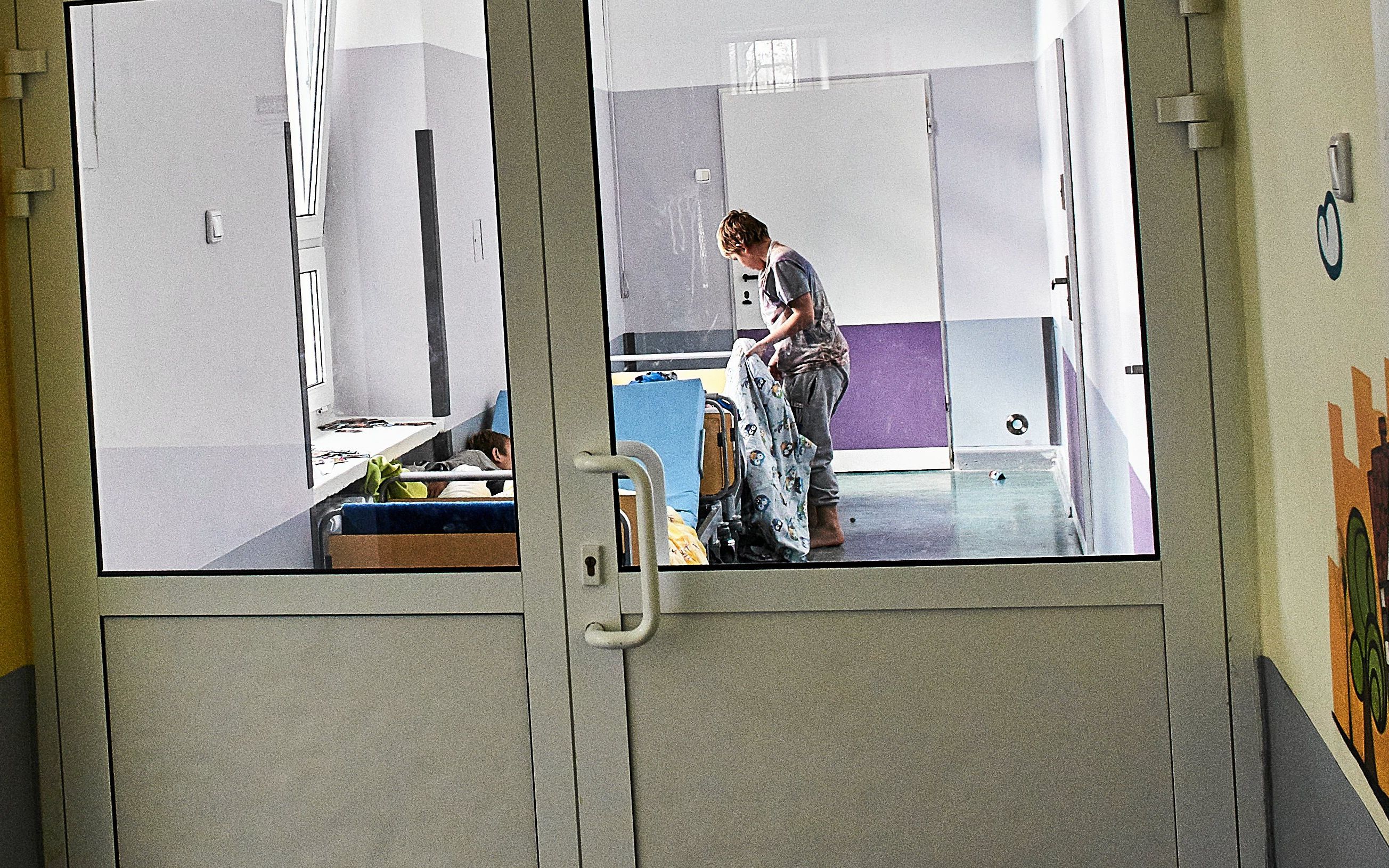 21.02.2018 Lodz . Szpital psychiatryczny przy ulicy Aleksandrowskiej tzw Kochanowka . Oddzial dla dzieci .
fot. Tomasz Stanczak / Agencja Gazeta