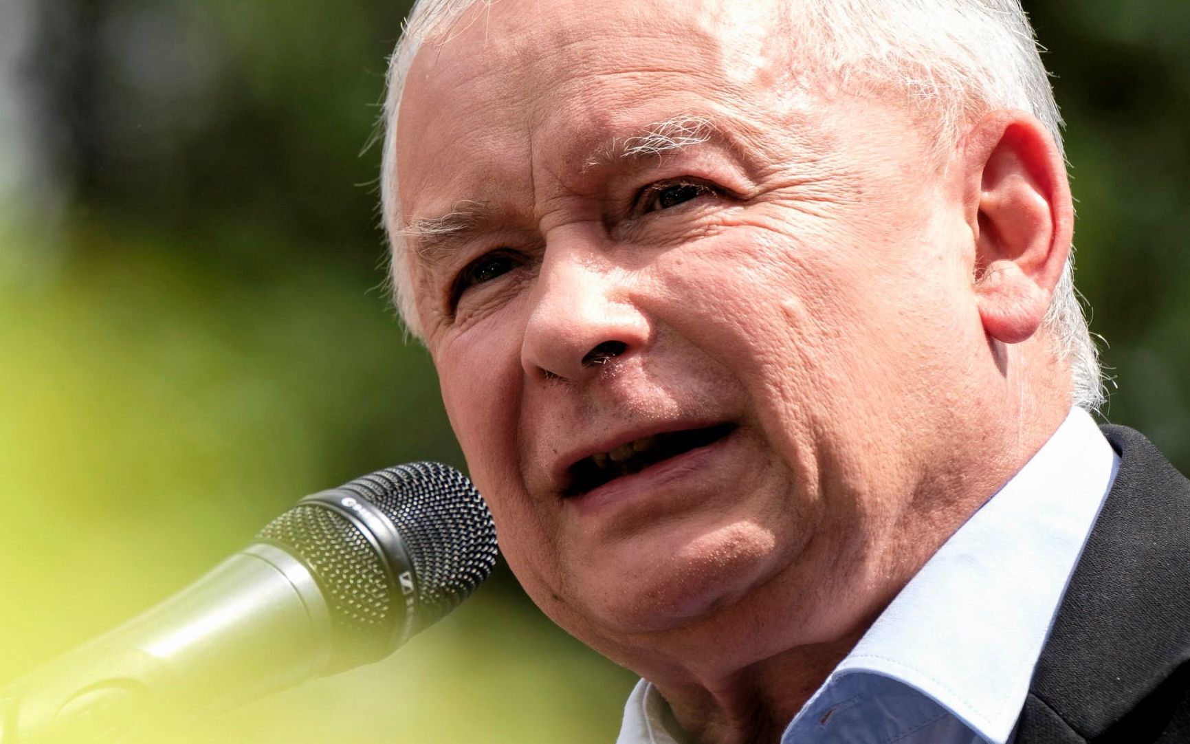 18.08.2019 Stalowa Wola , Park Miejski . Prezes PiS Jaroslaw Kaczynski . Piknik Rodzinny Prawa i Sprawiedliwosci z udzialem prezesa PiS Jaroslawa Kaczynskiego , premiera RP Mateusza Morawieckiego i europosel Beaty Szydlo .
Fot. Patryk Ogorzalek / Agencja Gazeta