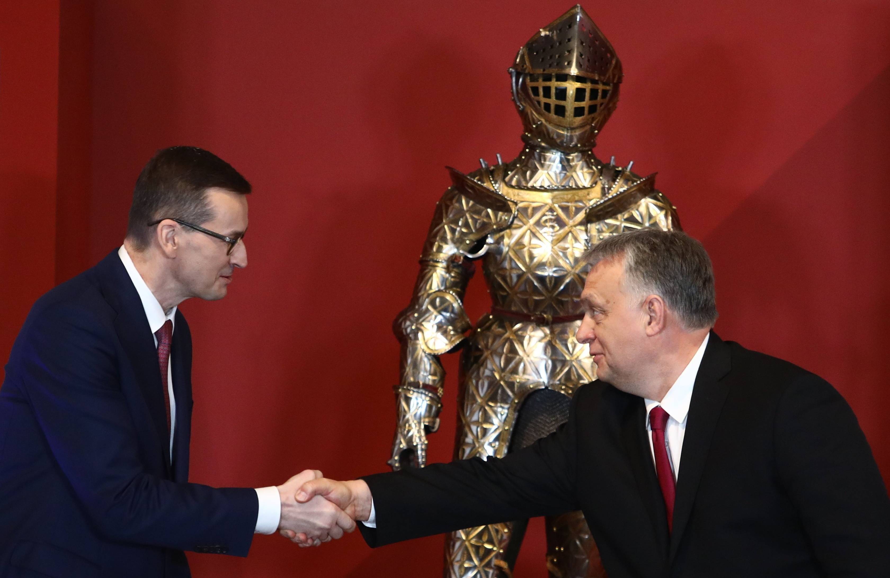 Spotkanie premierów panstw Grupy Wyszehradzkiej i przewodniczacego Rady Europejskiej w Krakowie