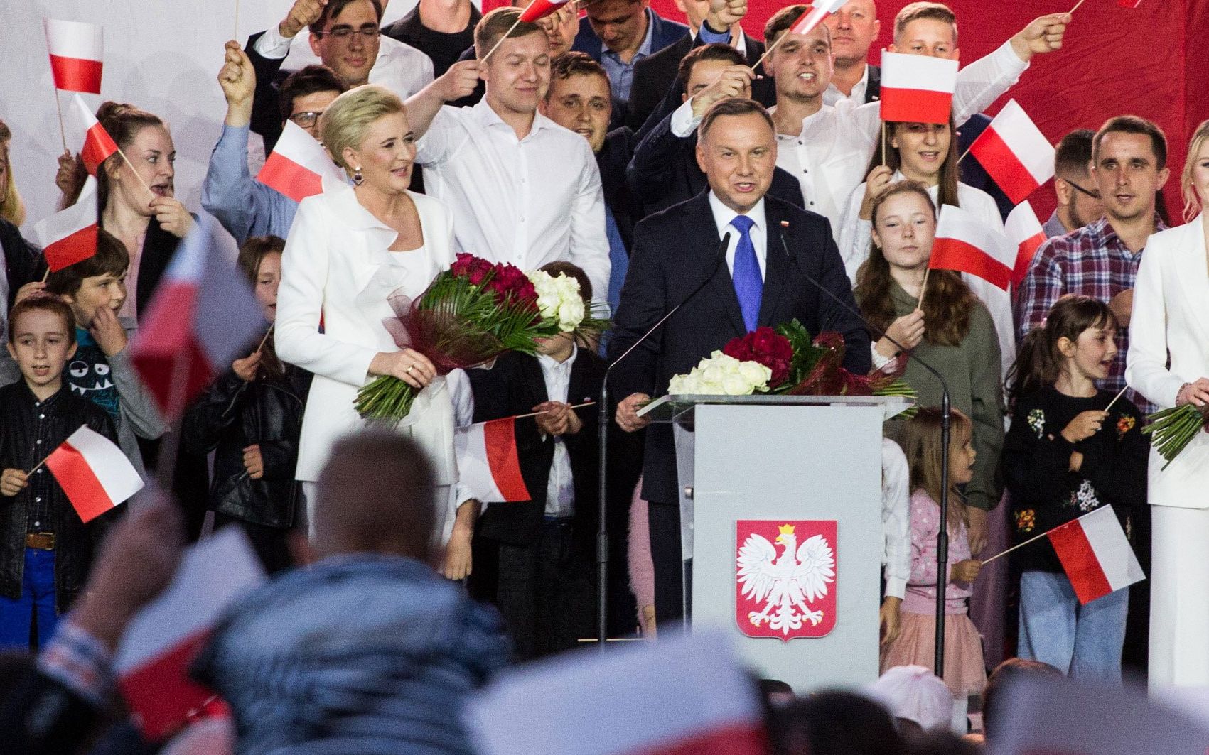 Grafika do artykułu Duda, słowo w słowo: "Bardzo proszę o szacunek, żebyśmy nawzajem nie obrażali siebie i innych"