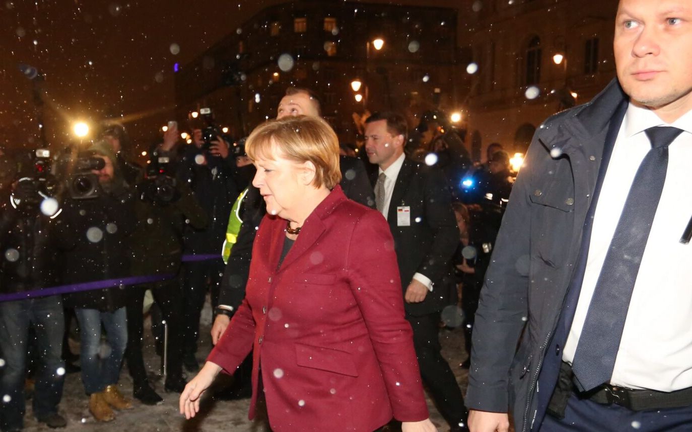 07.02.2017 Warszawa , Hotel Bristol . Spotkanie Kanclerz Republiki Federalnej Niemiec Angela Merkel - prezes PiS Jaroslaw Kaczynski .
Fot . Slawomir Kaminski / Agencja Gazeta .
