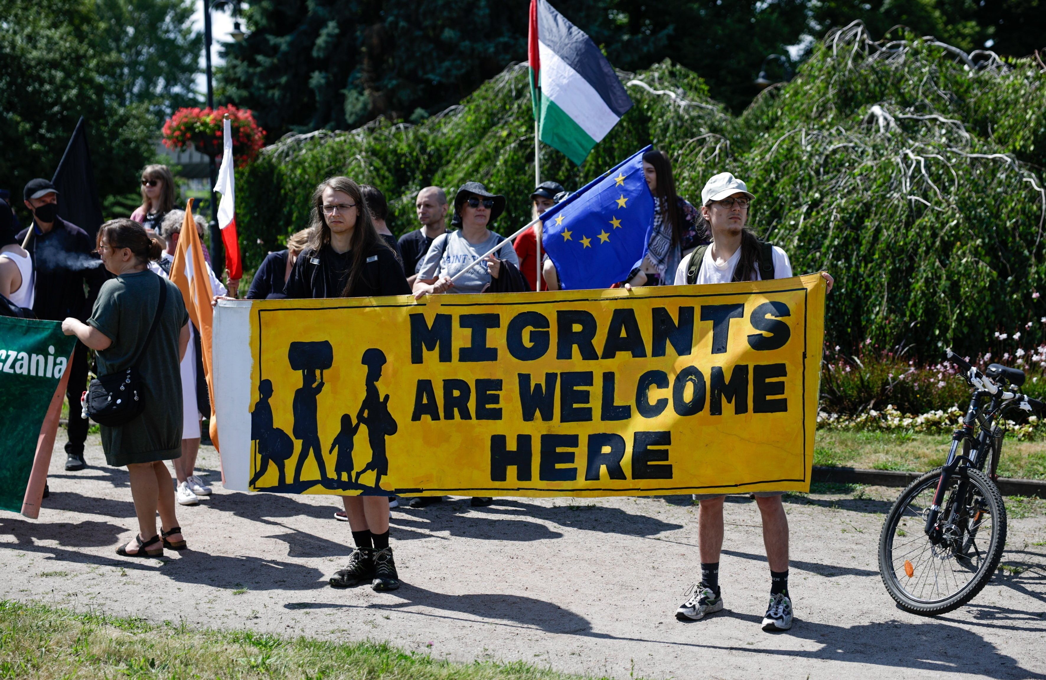 Wrocław, 19 lipca 2025 r. Demonstracja w obronie praw migrantów