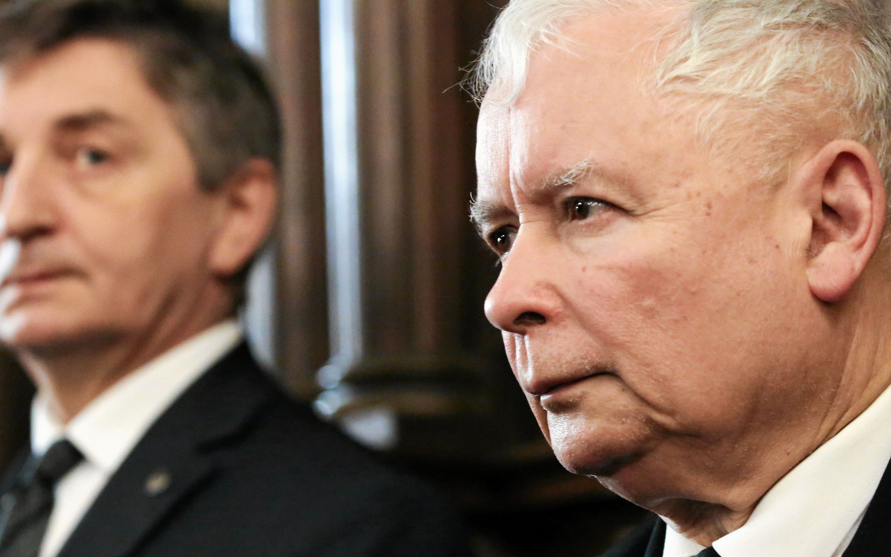 18.04.2018 Krakow , Wawel . Prezes PiS Jaroslaw Kaczynski . Obchody 8. rocznicy pogrzebu pary prezydenckiej Lecha i Marii Kaczynskich . Fot. Jakub Porzycki / Agencja Gazeta