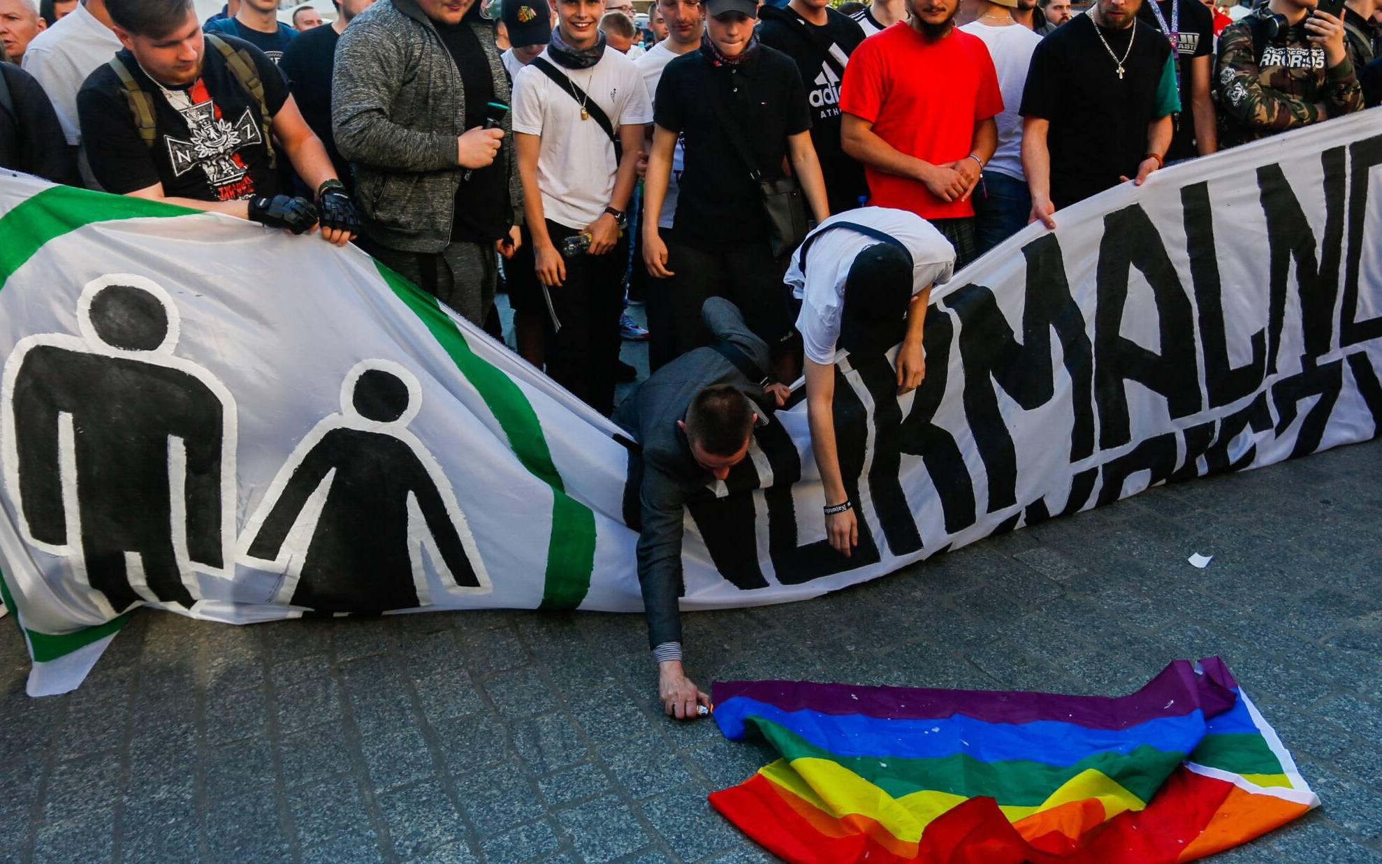 18.05.2019 Krakow . Kontrmanifestacja przeciwko Marszowi Rownosci .  Fot. Adrianna Bochenek / Agencja Gazeta