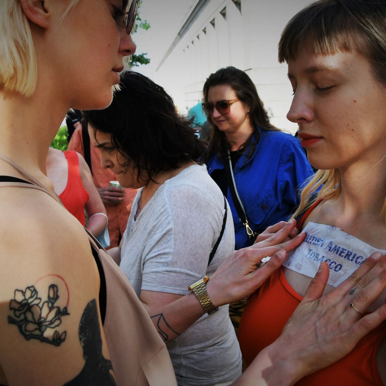 Warszawa, 10.06.2021. Dekolt dla białorusi - protest