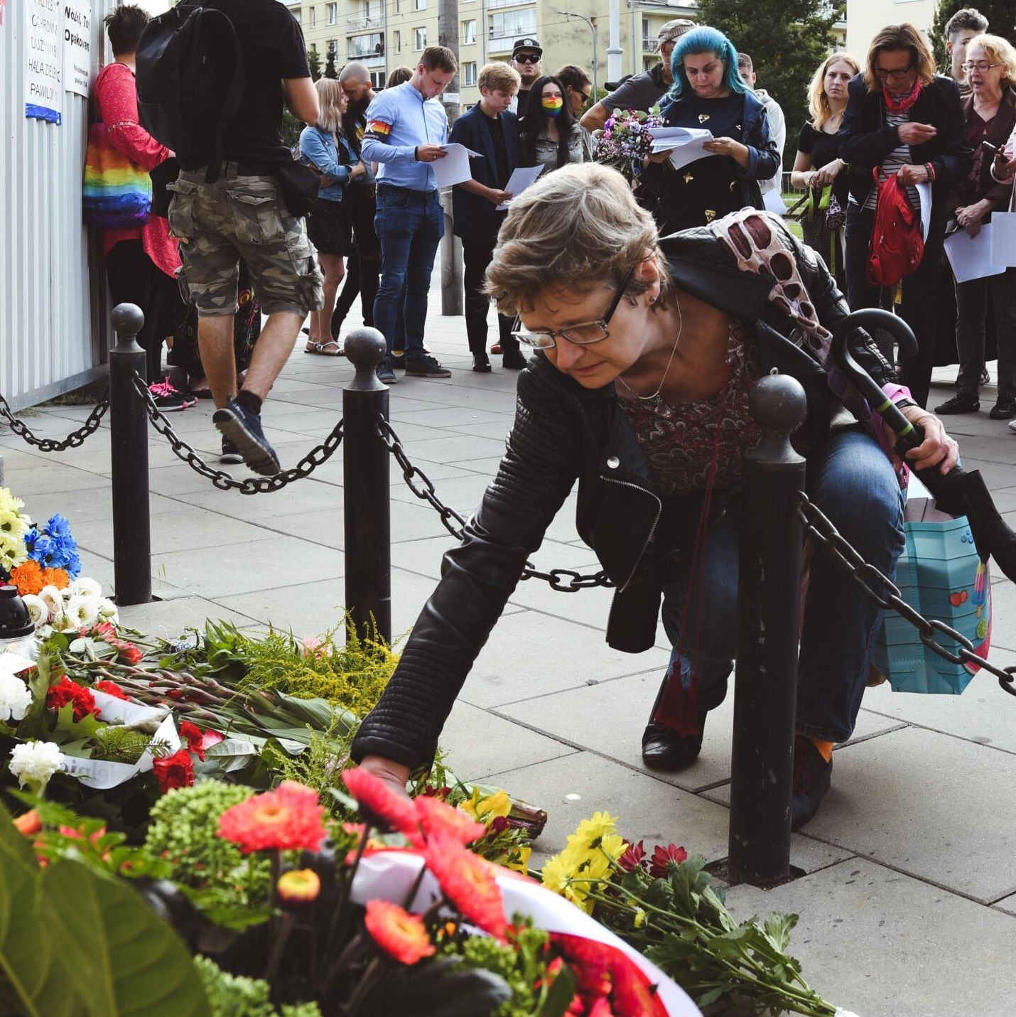 Warszawa, 04.08.2021. Czuwanie - ku pamięci kobiet z obozu na Zieleniaku