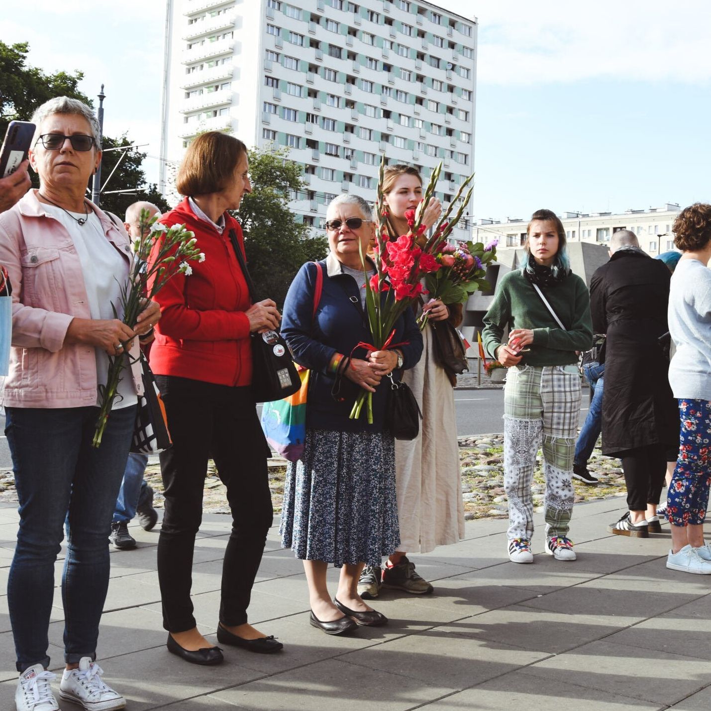 Warszawa, 04.08.2021. Czuwanie - ku pamięci kobiet z obozu na Zieleniaku