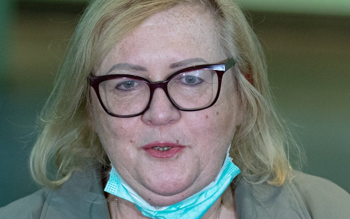 26.05.2020 Warszawa , Sad Najwyzszy . Nowa Pierwsza Prezes Sadu Najwyzszego Malgorzata Manowska podczas pierwszej konferencji prasowej .

Fot. Dawid Zuchowicz / Agencja Gazeta