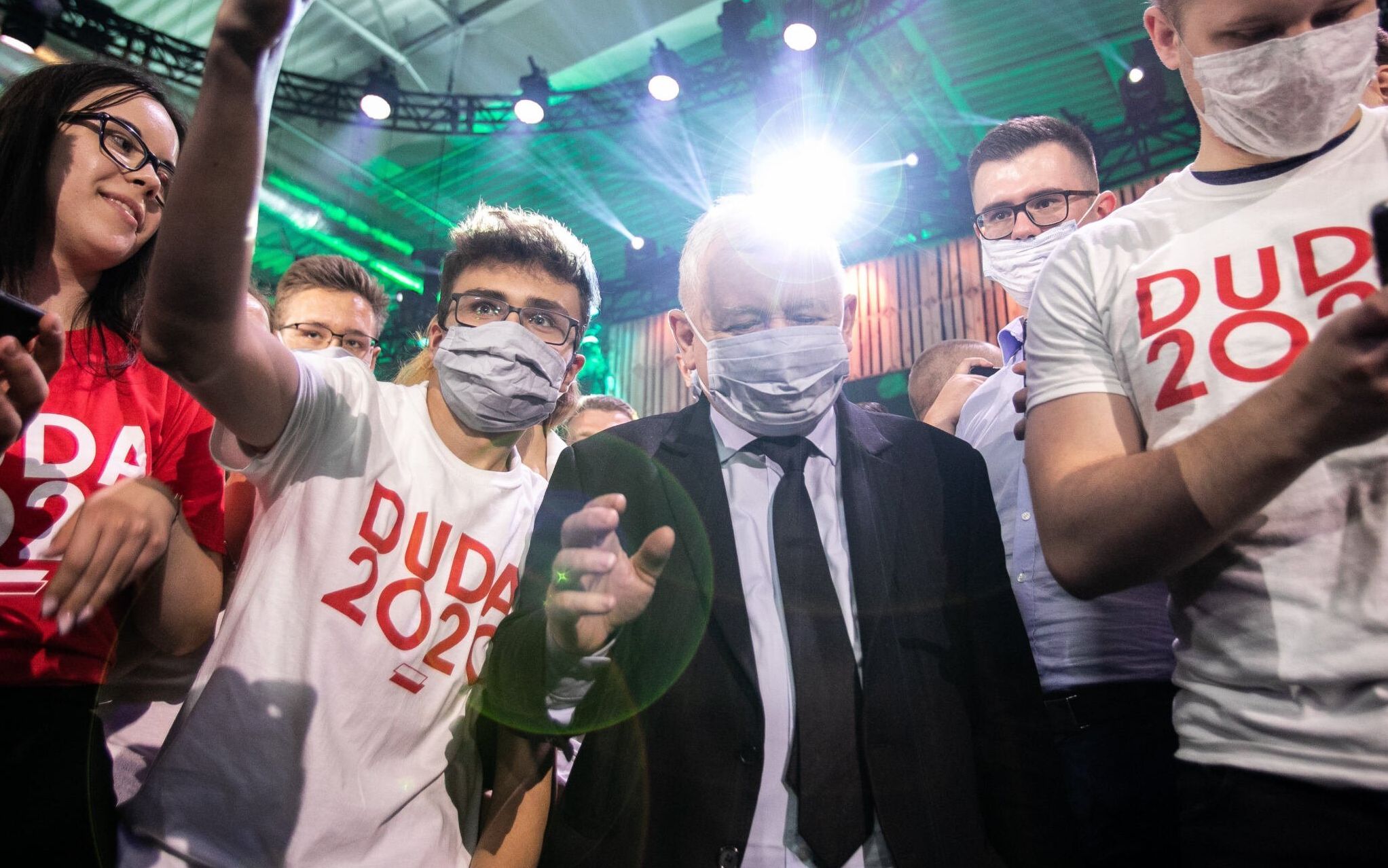 24.06.2020 Lublin . Targi Lubelskie . Prezes Prawa i Sprawiedliwosci Jaroslaw Kaczynski (C) podczas Konwencji Forum Mlodych Prawa i Sprawiedliwosci .
Fot. Jakub Orzechowski / Agencja Gazeta