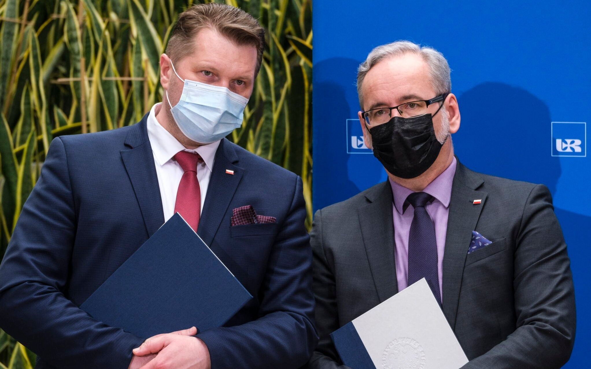 14.05.2021 Rzeszow , Uniwersytet Rzeszowski . Minister Edukacji i Nauki Przemyslaw Czarnek , Minister Zdrowia Adam Niedzielski  . Podpisanie deklarcji w sprawie budowy Szpitala Uniwersyteckiego .
Fot. Patryk Ogorzalek / Agencja Gazeta