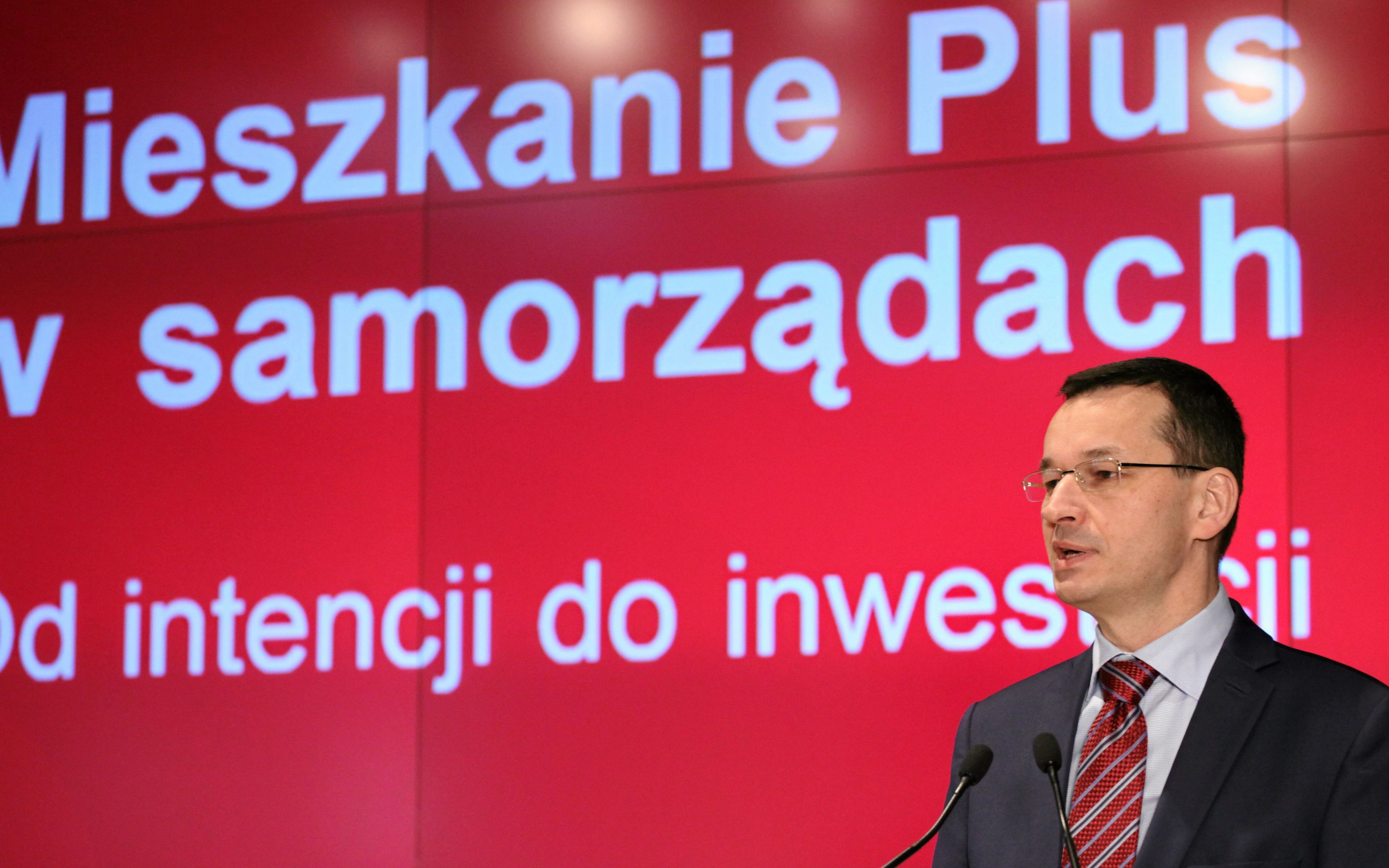 12.12.2016 Warszawa , ul. Ksiazeca . Gielda Papierow Wartosciowych . Wicepremier Mateusz Morawiecki podczas konferencji Mieszkanie Plus w samorzadach " Od intencji do inwestycji " .
Fot. Slawomir Kaminski / Agencja Gazeta