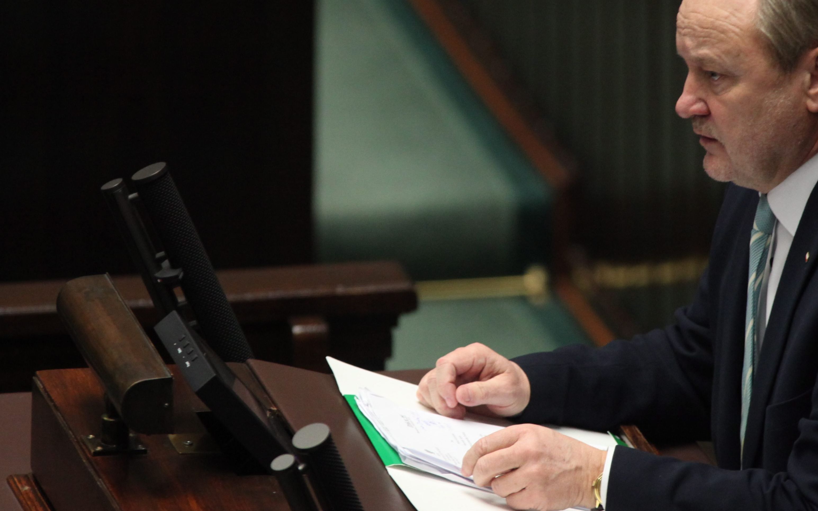 08.02.2017 Warszawa , Sejm . Posel PiS Jan Szewczak podczas posiedzenia .
Fot . Slawomir Kaminski / Agencja Gazeta .