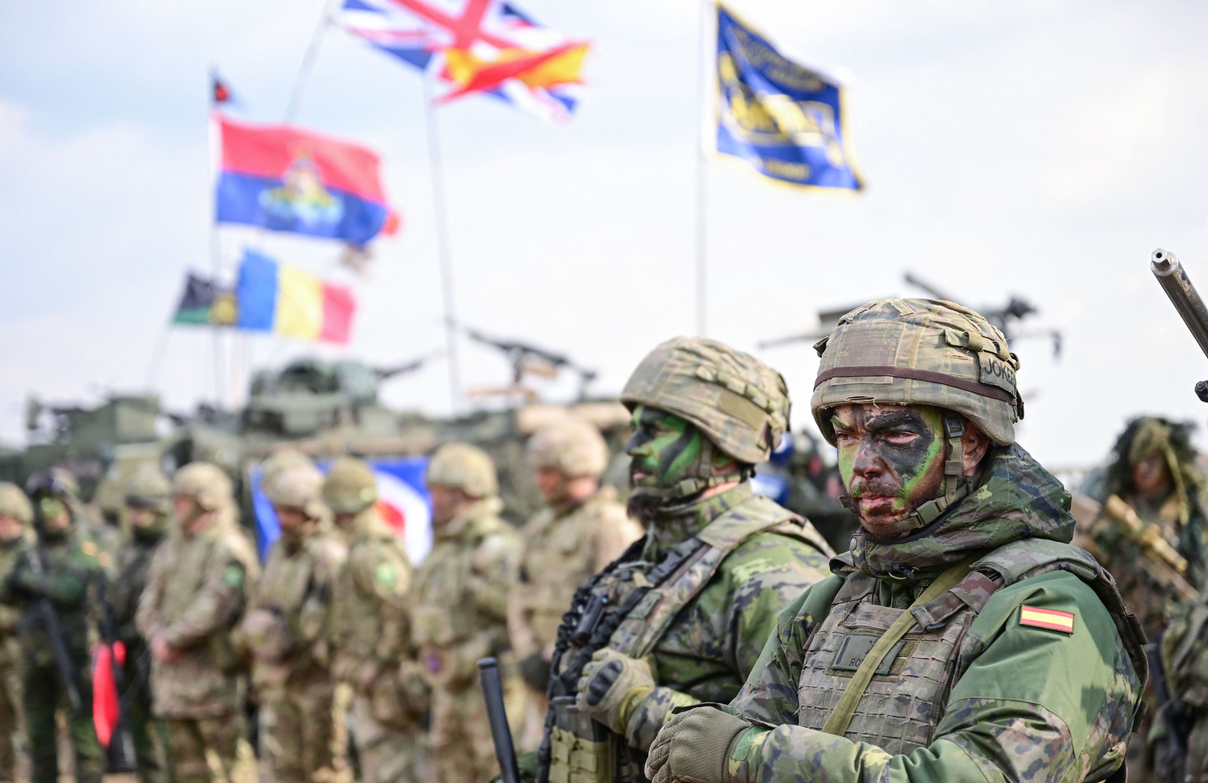 Siły NATO podczas ćwiczeń Steadfast Dart 2025 w Rumunii. 19 lutego 2025 r. W ćwiczeniach uczestniczyło ok. 10 tys. żołnierzy