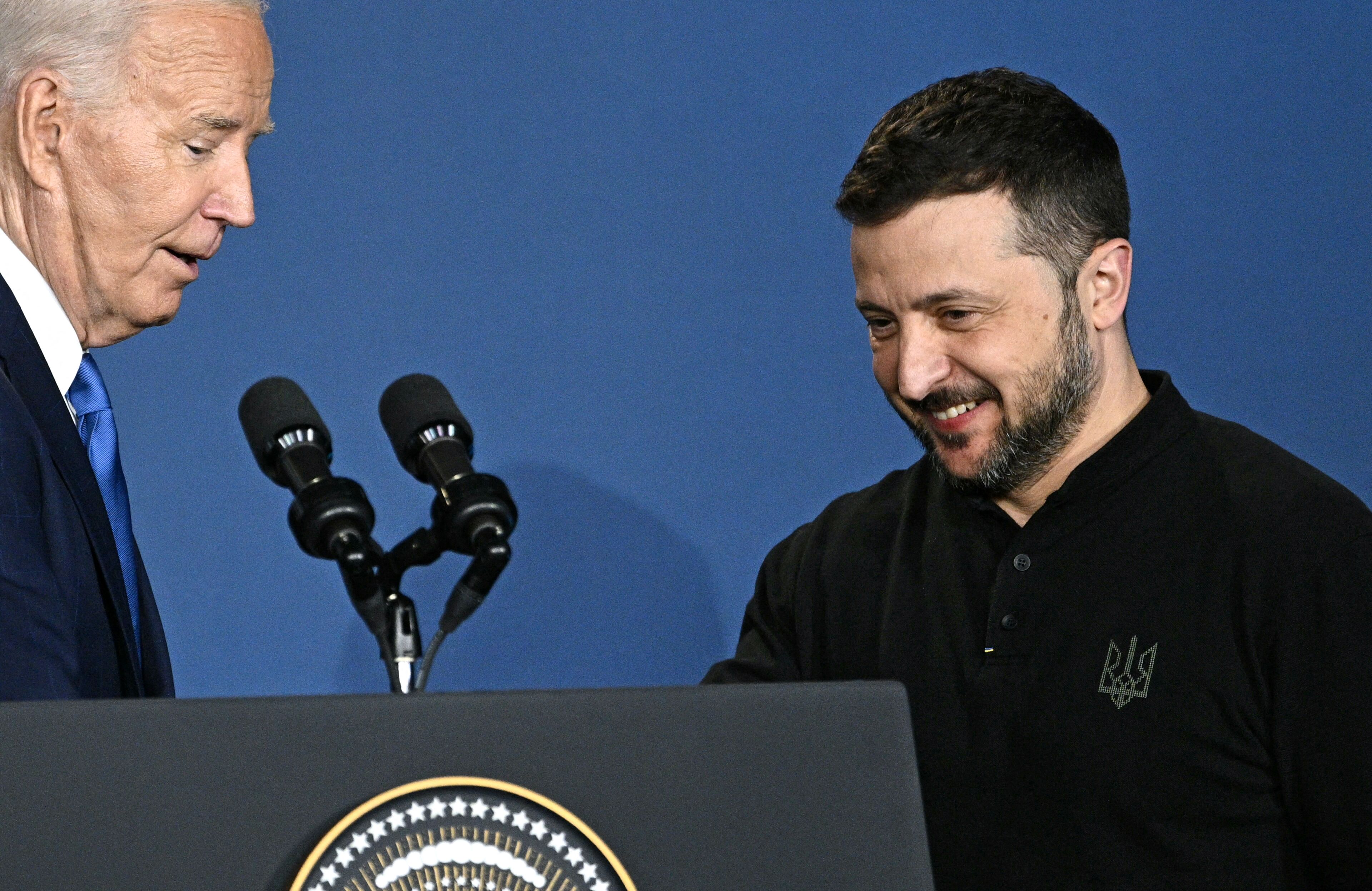 Joe Biden i Wołodymyr Zełenski