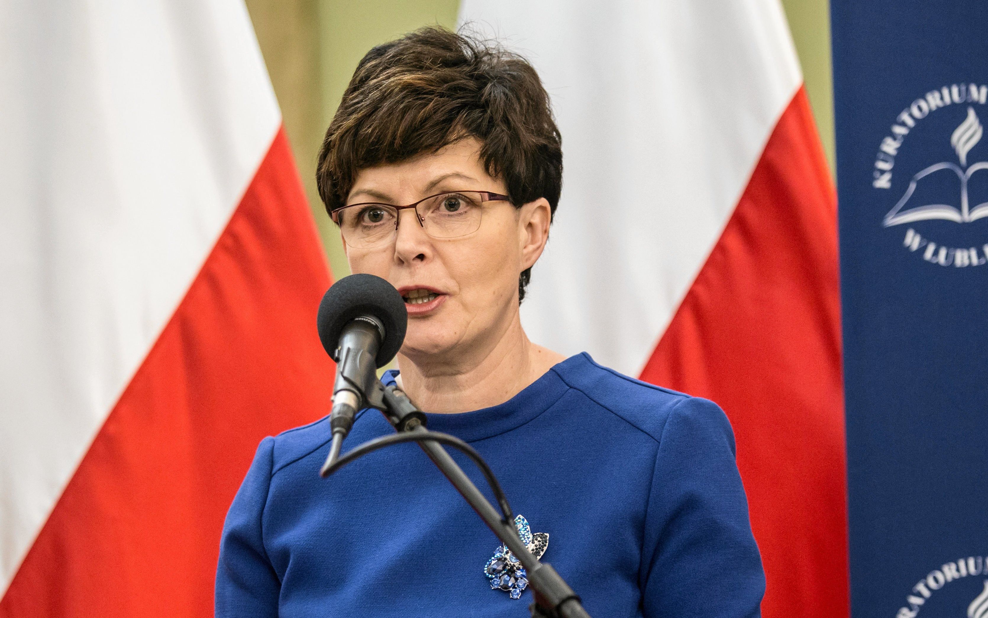 20.12.2017 Lublin . Kurator Oswiaty Teresa Misiuk podczas wreczenia tytulow Nauczyciela Dyplomowanego w Lubelskim Urzedzie Wojewodzkim .
Fot. Jakub Orzechowski / Agencja Gazeta