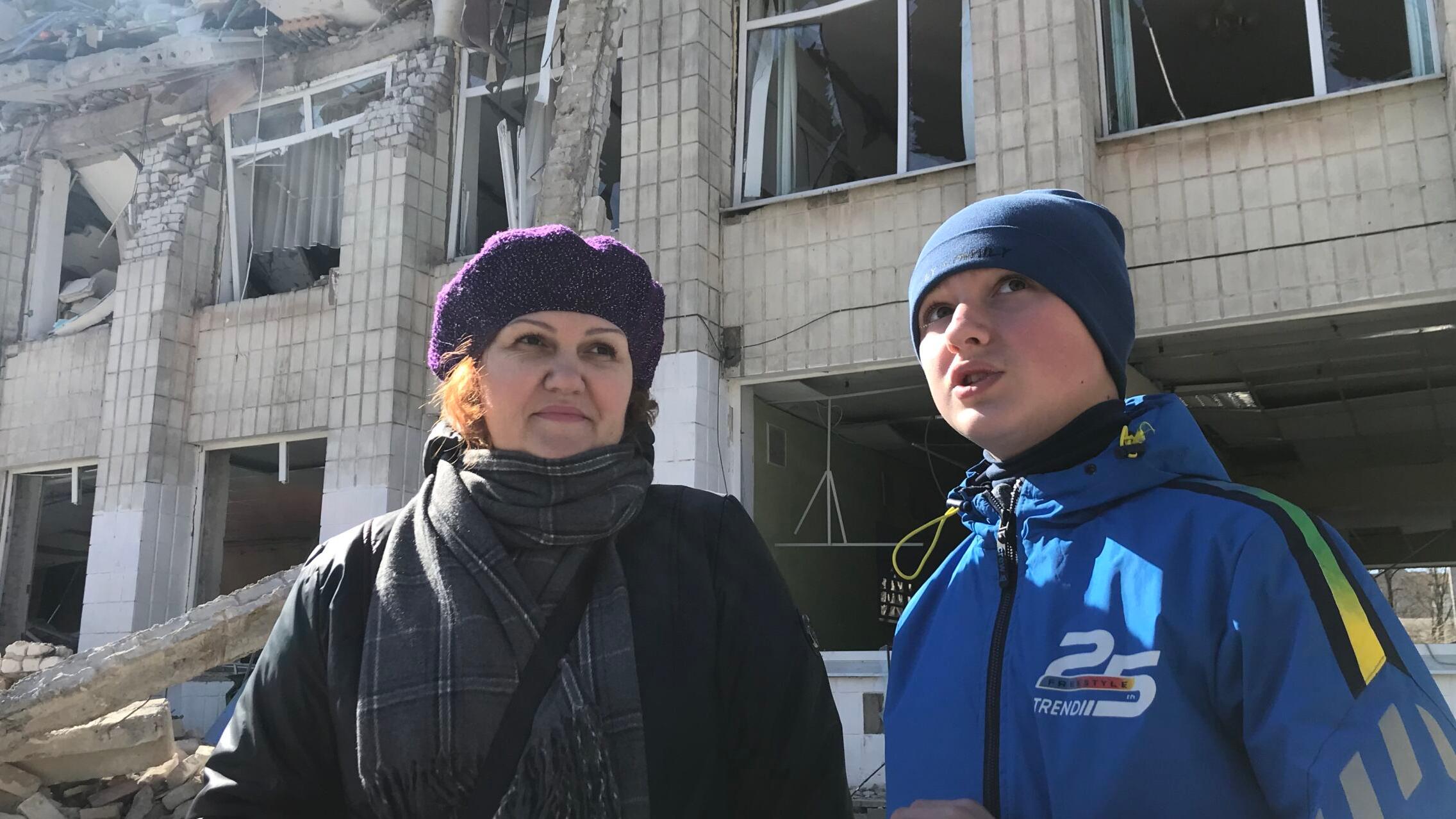 Napaść Rosji na Ukrainę. Zniszczenia w Żytomierzu