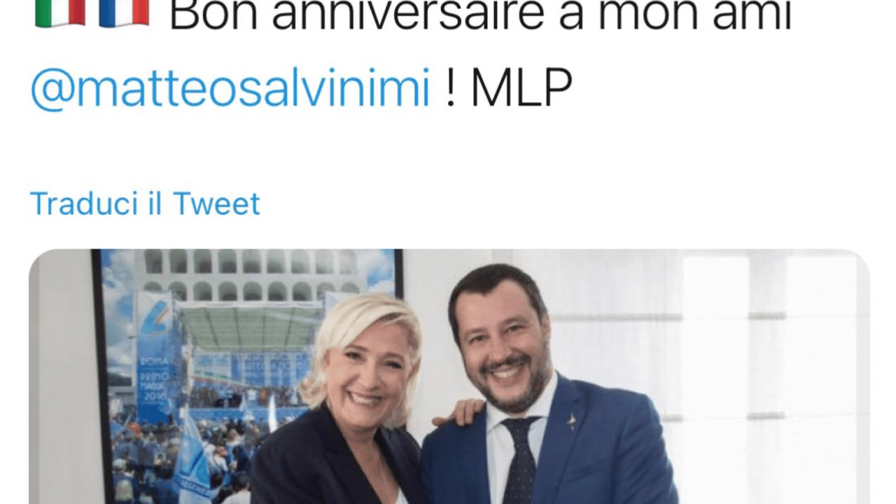 Marine Le Pen i Matteo Salvini