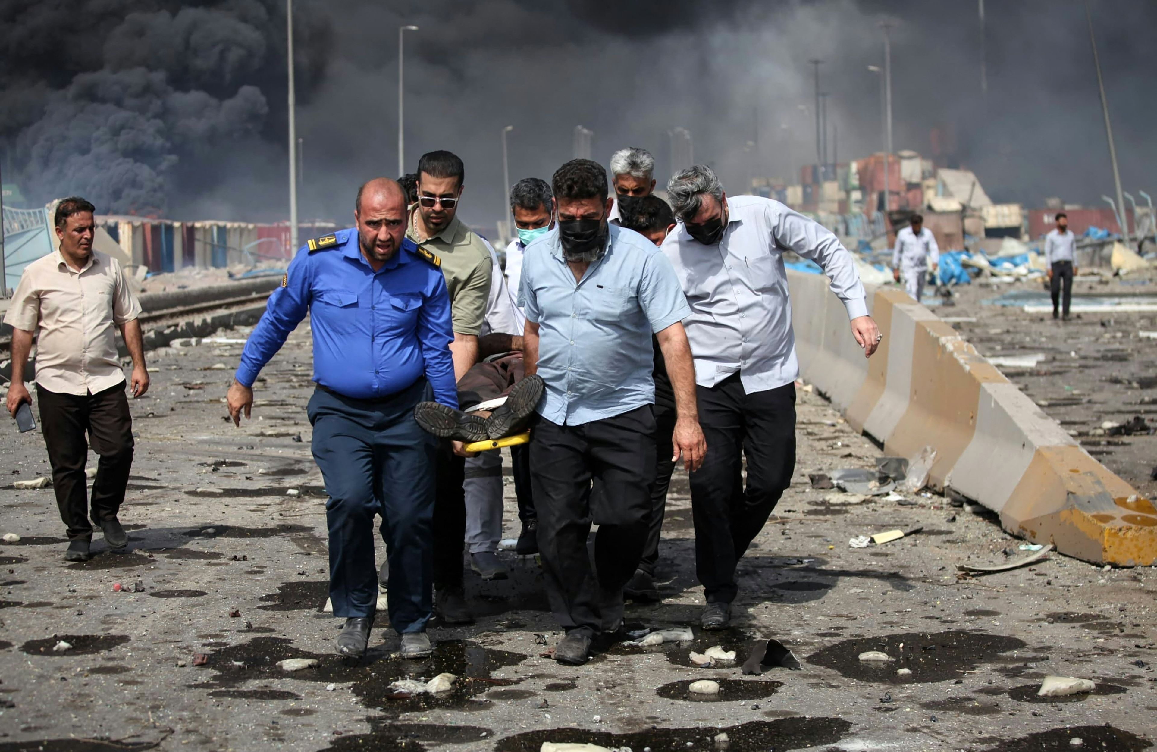 IRAN-PORT-EXPLOSION