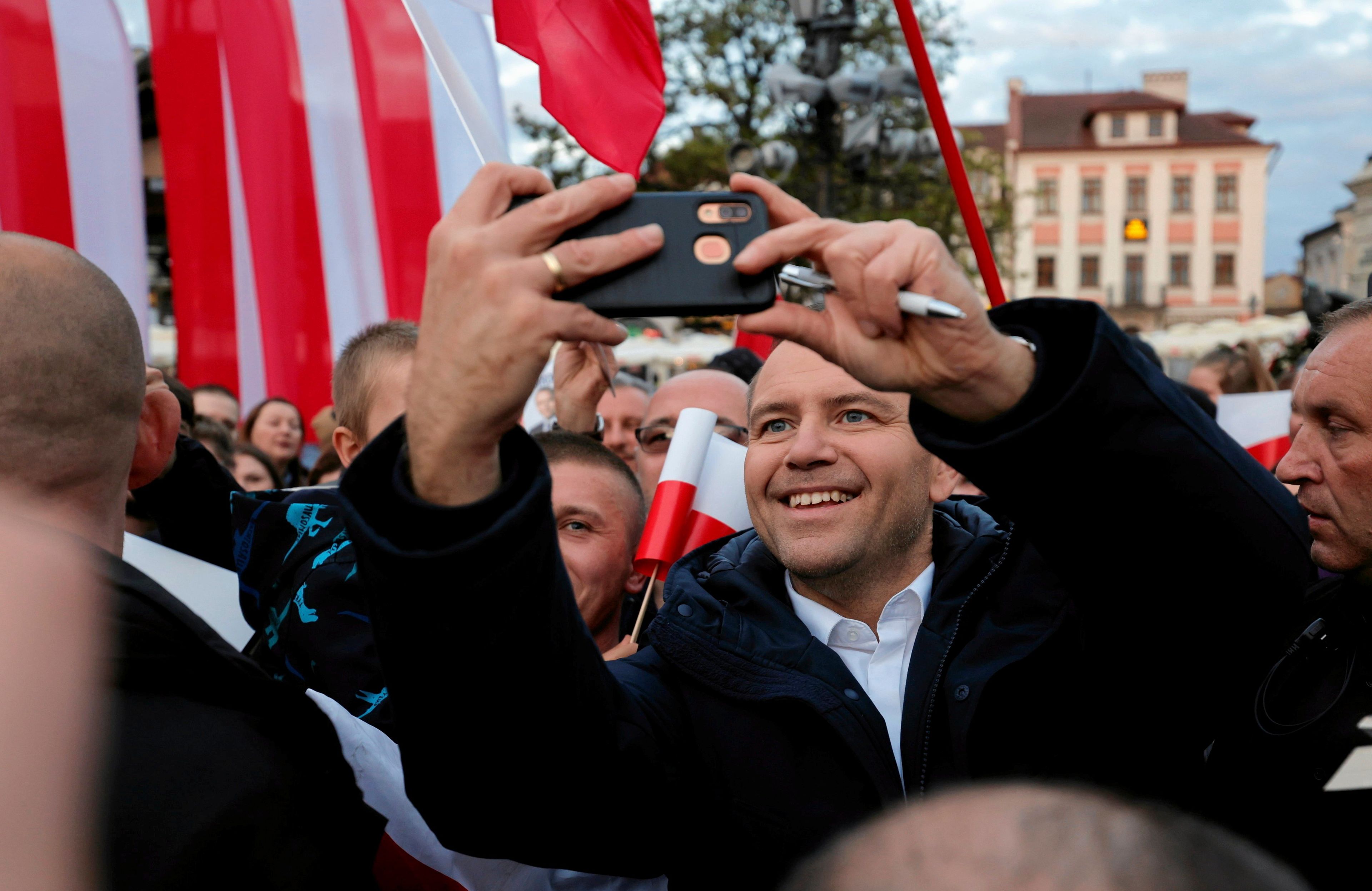 Karol Nawrocki w Rzeszowie, 8.05.2025 r.
