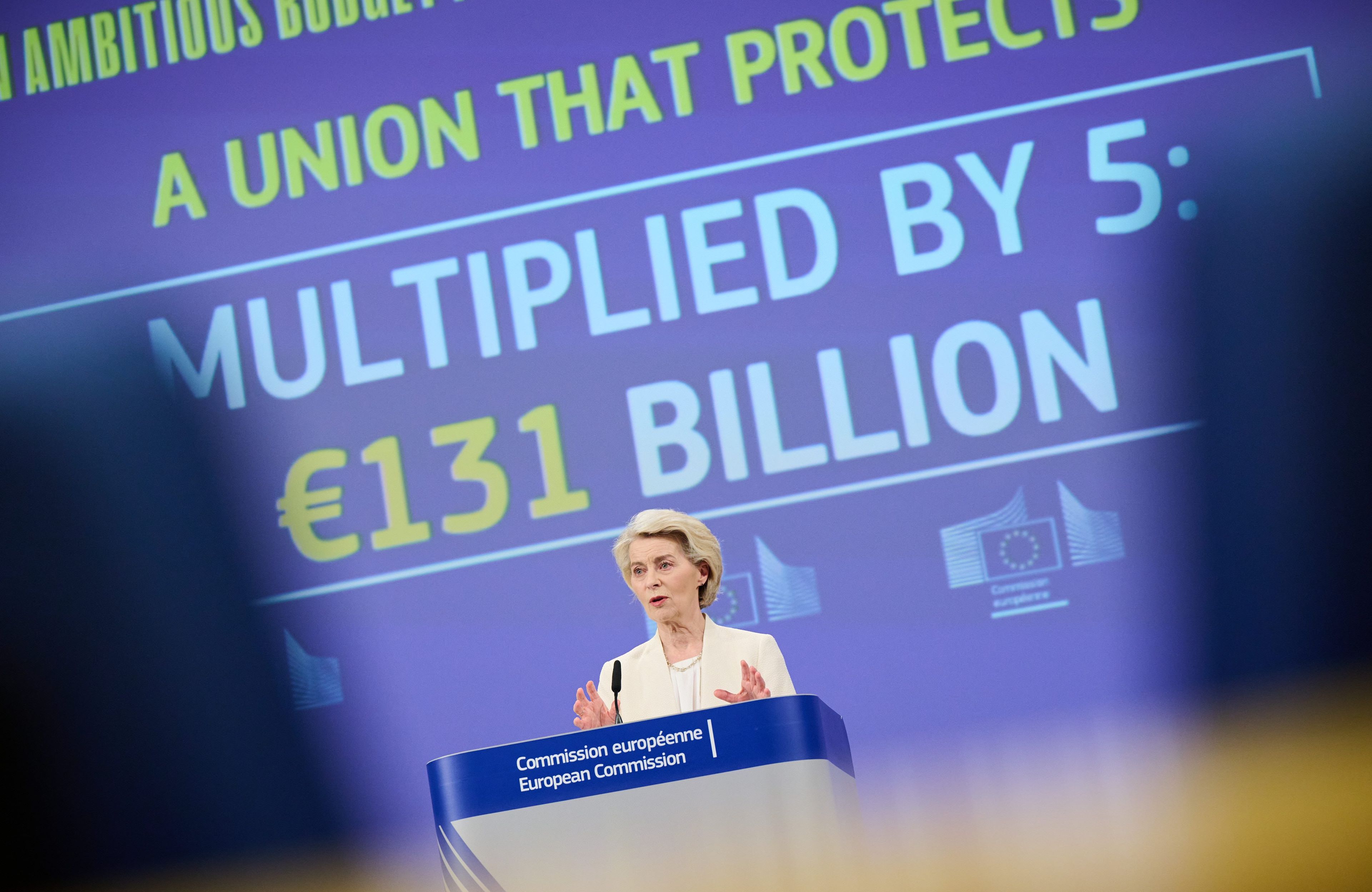 Ursula von der Leyen, szefowa Komisji Europejskiej, Bruksela, 16 lipca 2025 r.