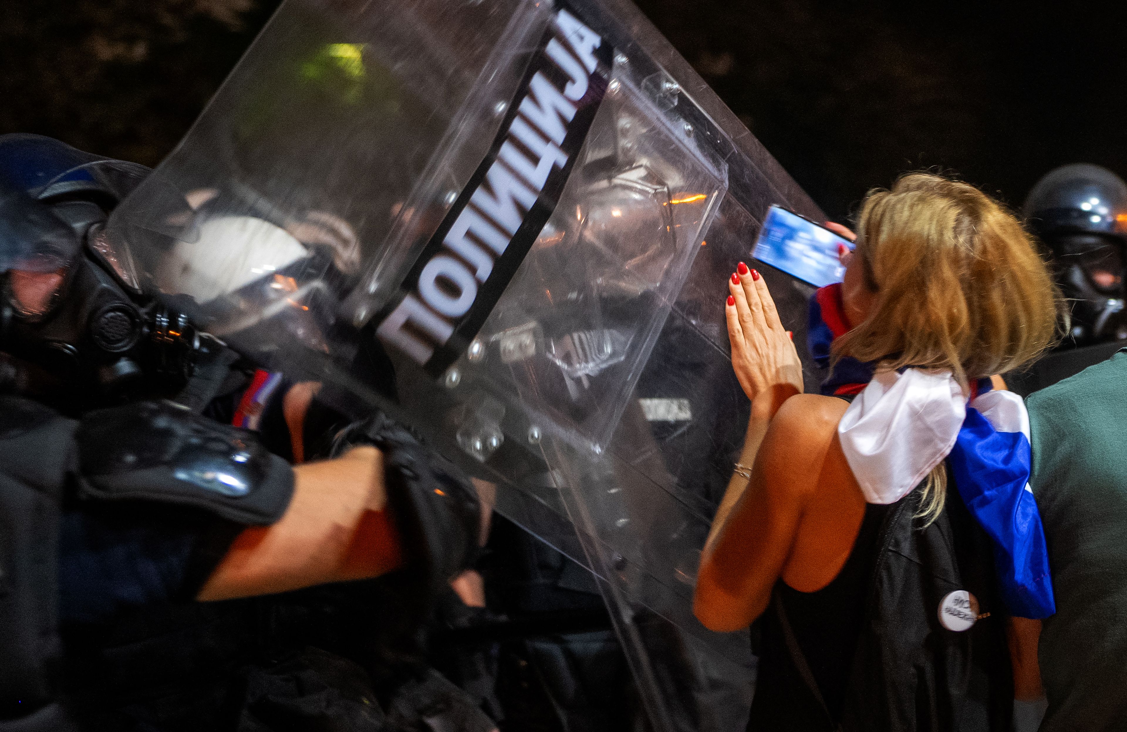Antyrządowe protesty w Nowym Sadzie w Serbii, 5 września 2025.