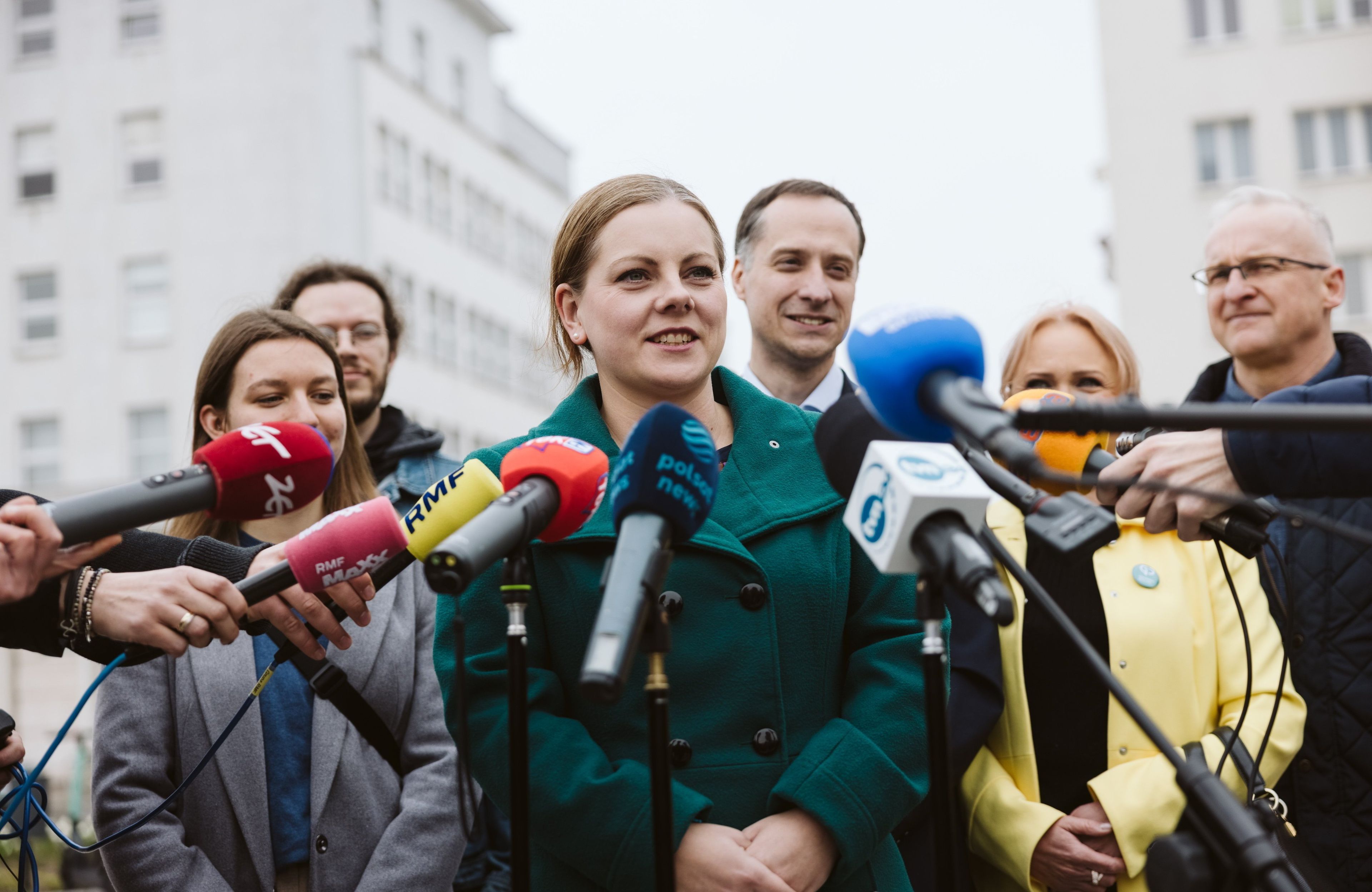 Konferencja Aleksandry Kosiorek, kandydatki na prezydentke Gdyni z KWW Gdynski Dialog