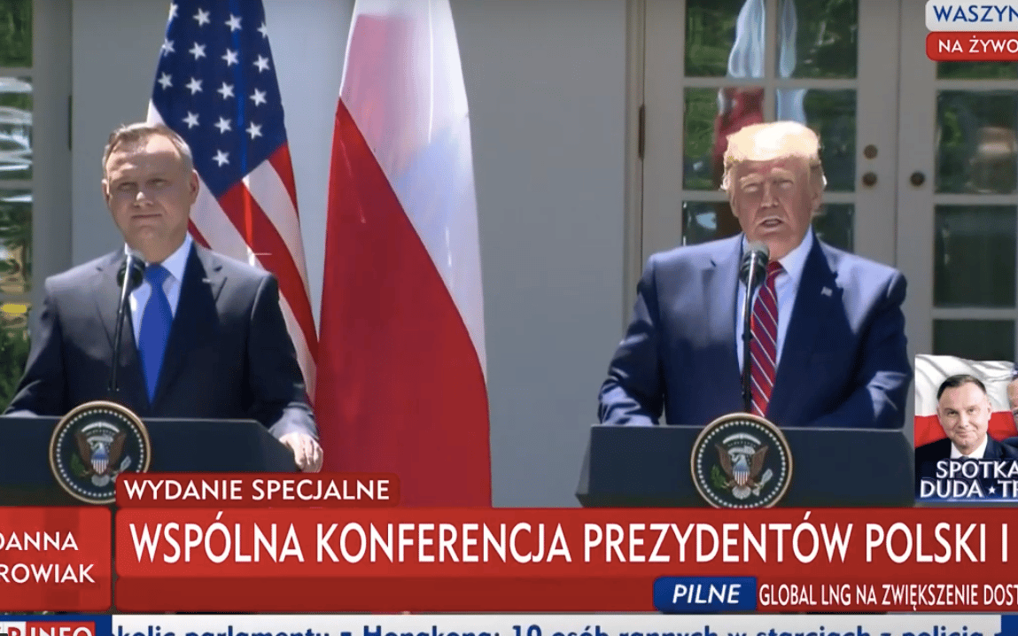 Grafika do artykułu „Washington Post”: Trump wykorzystał Dudę, żeby zrobić na złość Niemcom