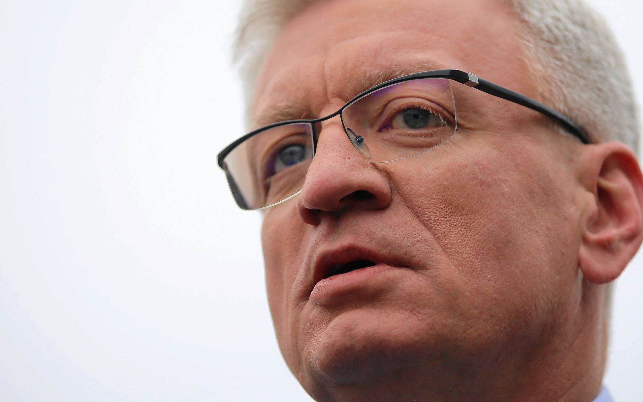 01.12.2019  Bialystok . Prezydent Poznania Jacek Jaskowiak podczas prezentacji przez Roberta Tyszkiewicza jako kandydata na prezydenta w prawyborach partii PO .
Fot. Agnieszka Sadowska/ Agencja Gazeta. *** Local Caption *** .