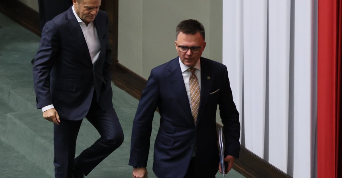 Hołownia odda fotel marszałka? Tusk: Jestem o to spokojny