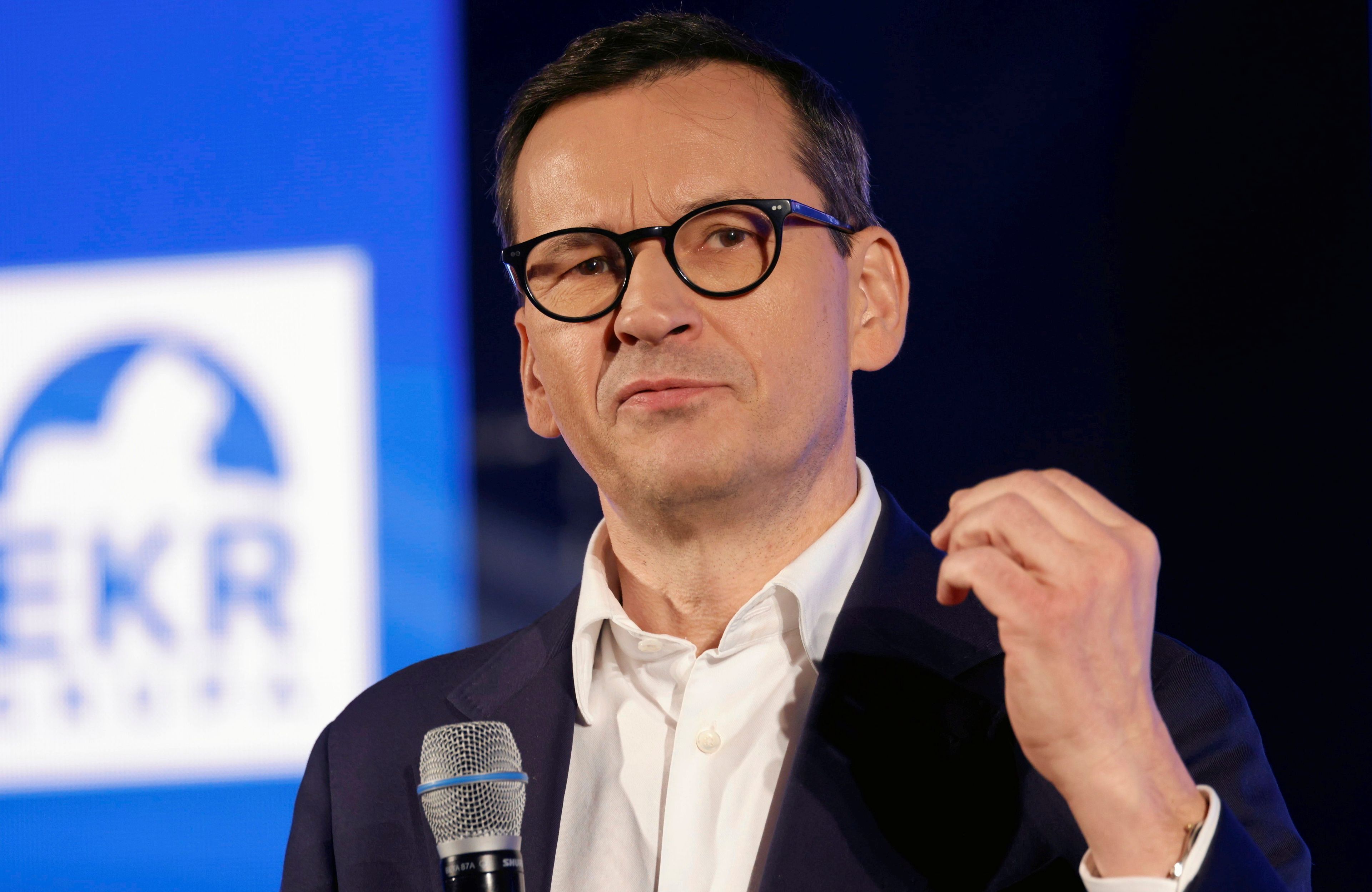 Były premier Mateusz Morawiecki podczas konferencji „Młodzi dla Europy”, Rzeszów 13.12.2024