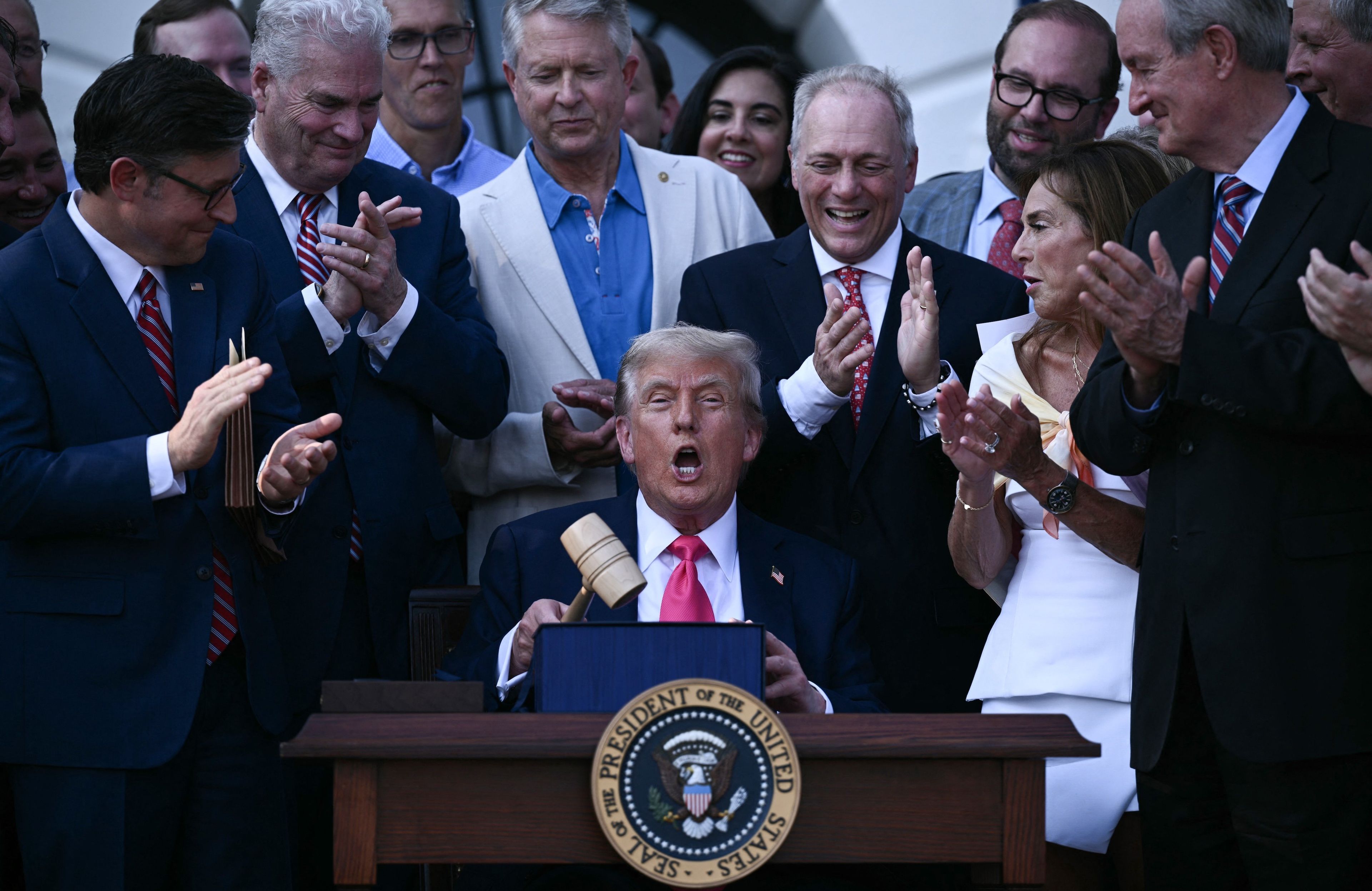 House examines President Donald Trump's spending bill after Senate approval