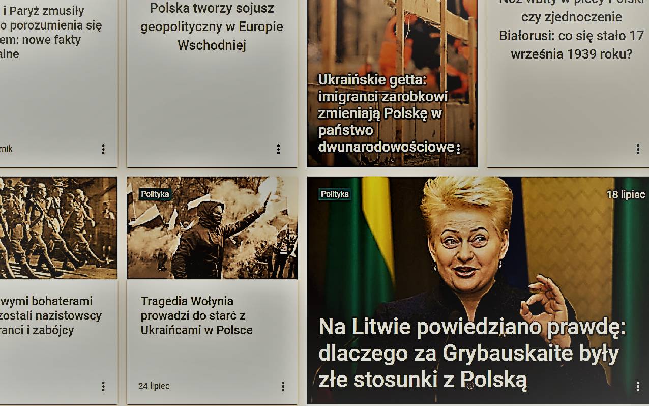Grafika do artykułu Uwaga! Nowa tuba Kremla. Pisze o ukraińskich gettach w Polsce, rosnącej przestępczości i rządach rusofobów