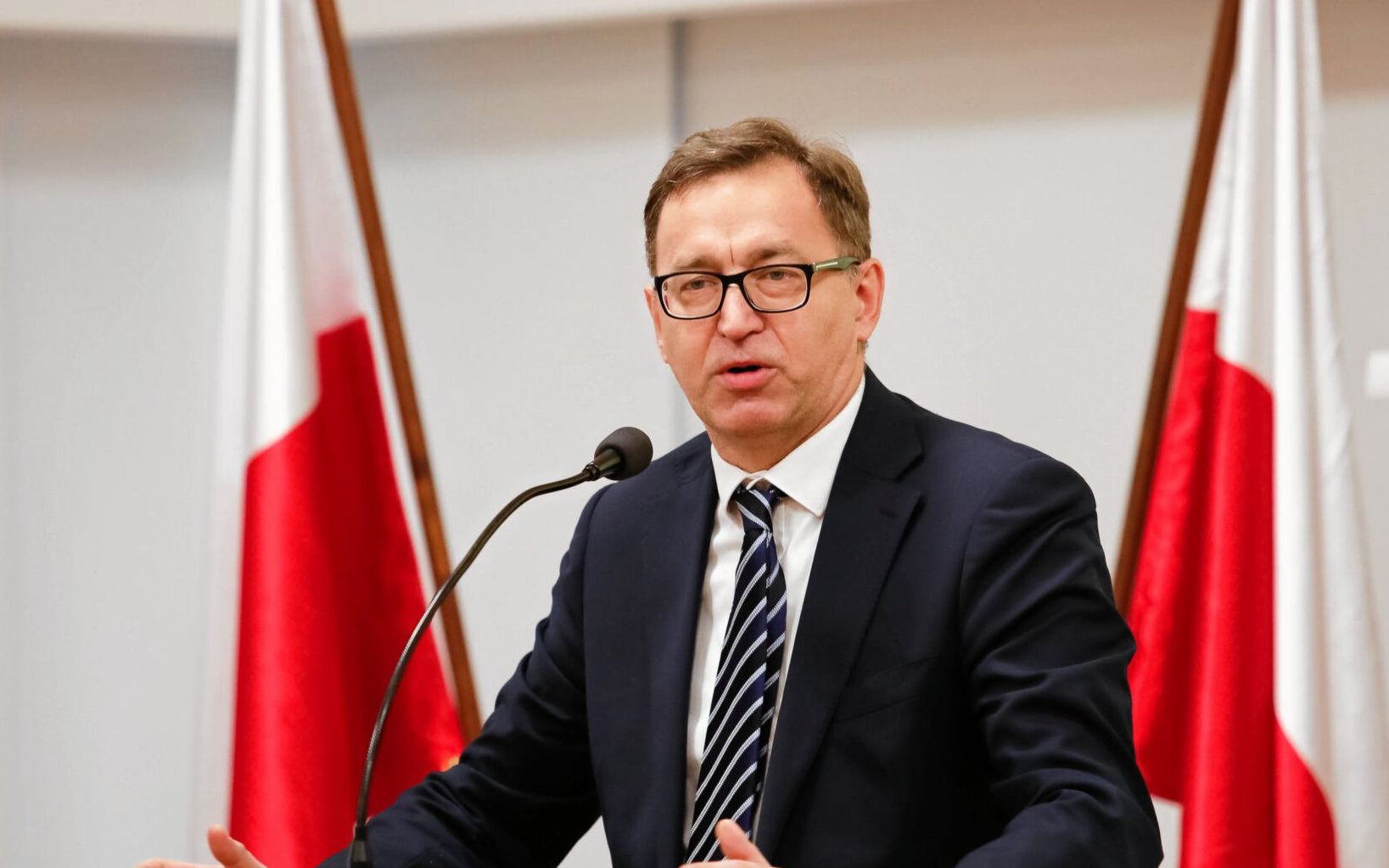 29.11.2018 Krakow , Palac Krzysztofory , ul . Szczepanska 2 . Wreczenie tytulow Swiadek Historii w Krakowie . Prezes IPN Jaroslaw Szarek 

Fot. Jakub Wlodek / Agencja Gazeta
