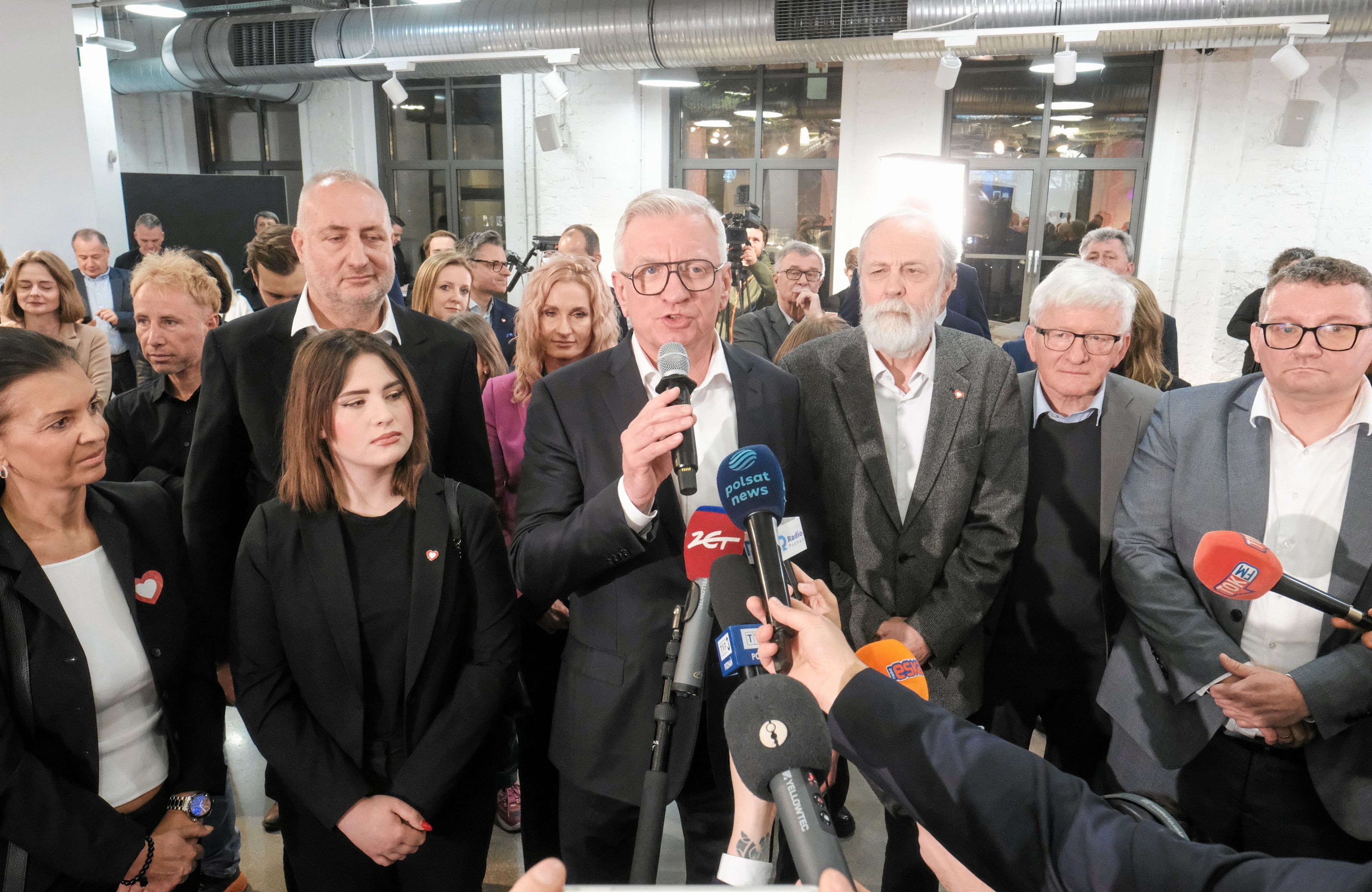 jaśkowiak w sztabie wyborczym