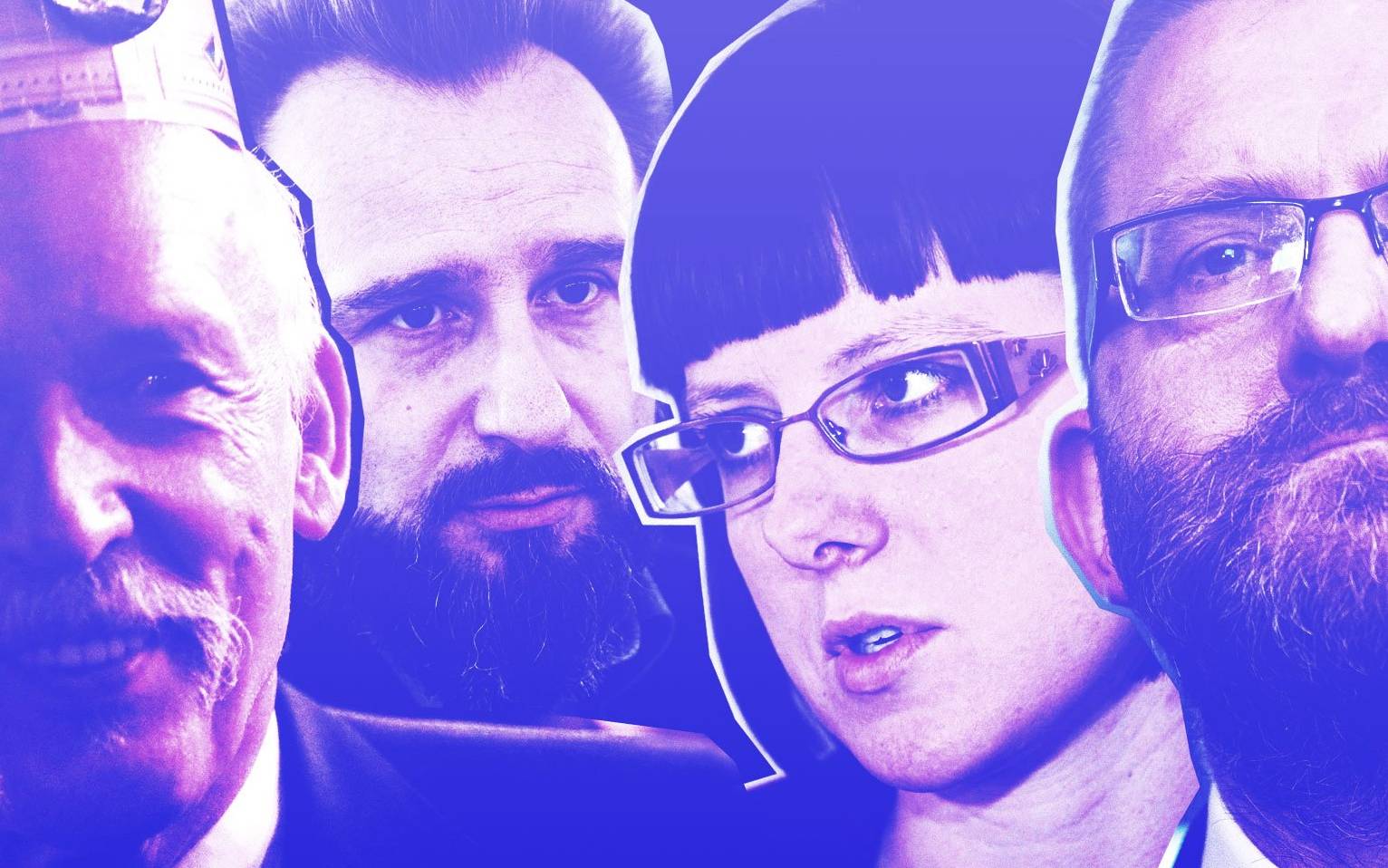 Grafika do artykułu Jobbik czy Monty Python? Jak Korwin, Jurek, Liroy i Kolonko do Sejmu szli