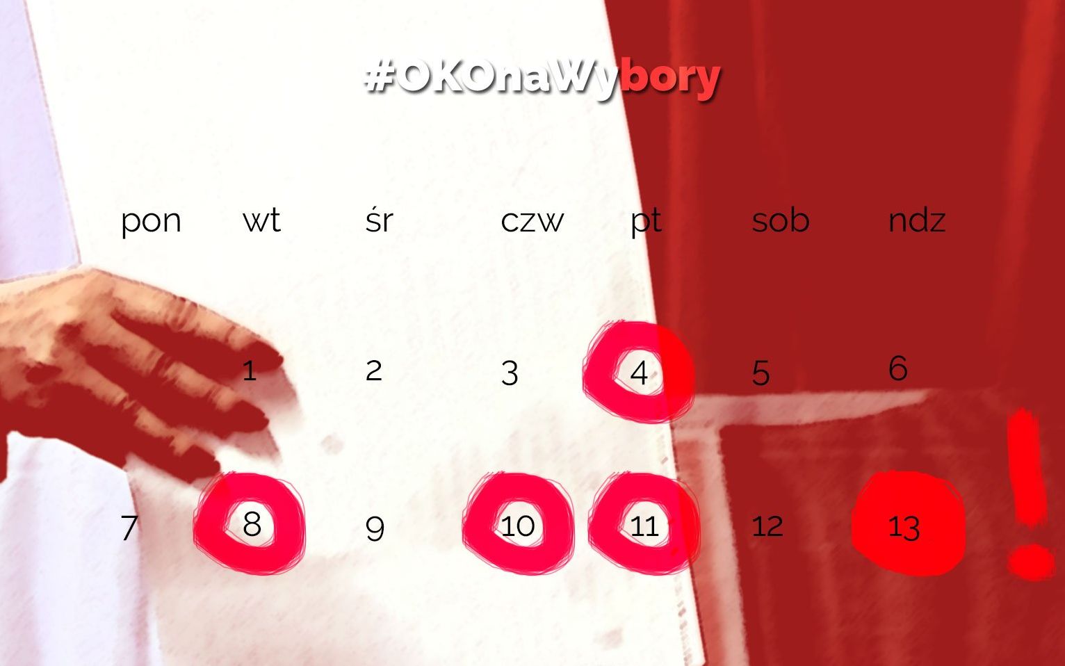 Grafika do artykułu Co i kiedy zrobić, żeby zagłosować? Kalendarz wyborczy i poradnik OKO.press