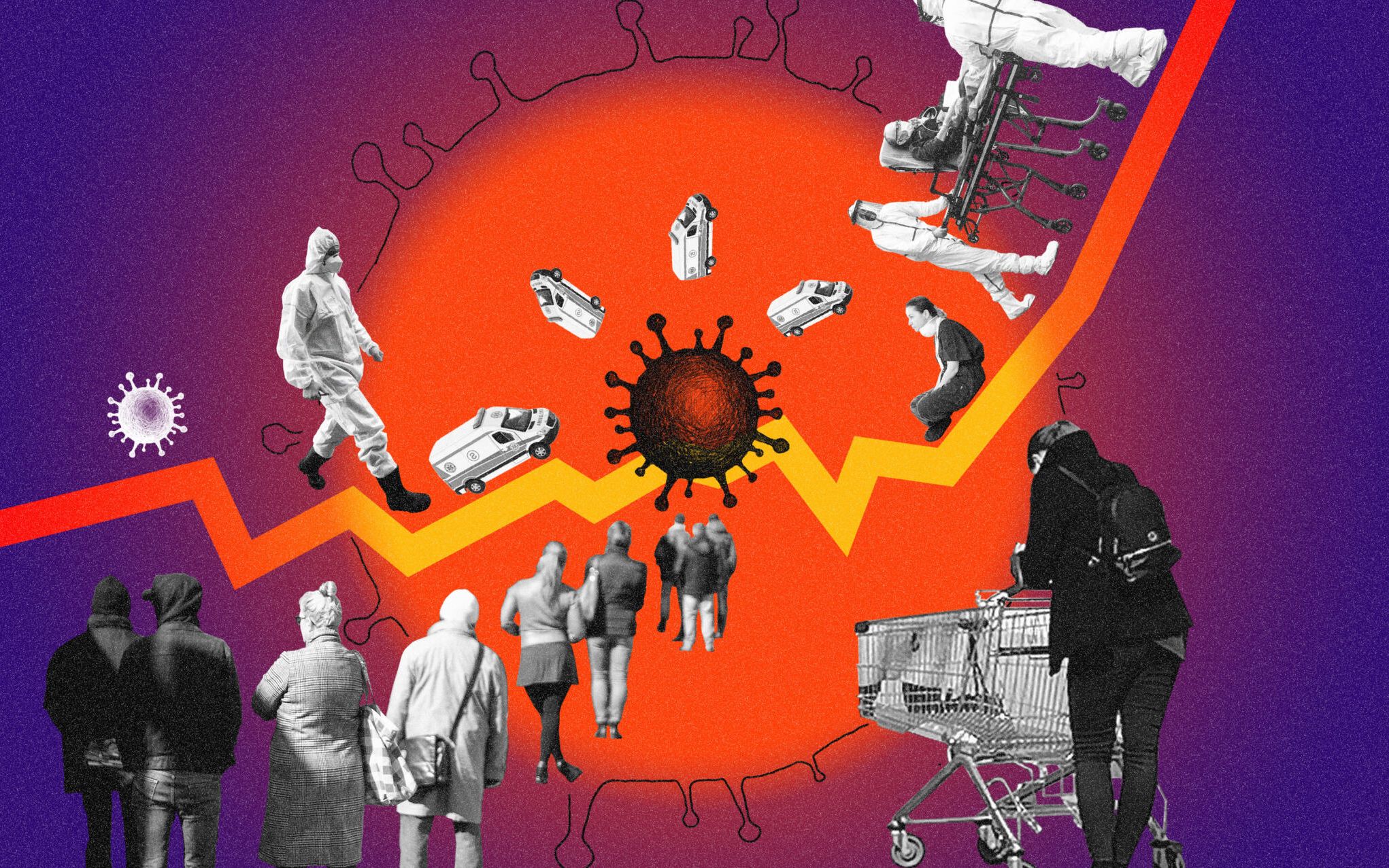 Grafika do artykułu Omikron wg prognozy: zarazi się pół Polski, szpitale nie wytrzymają
