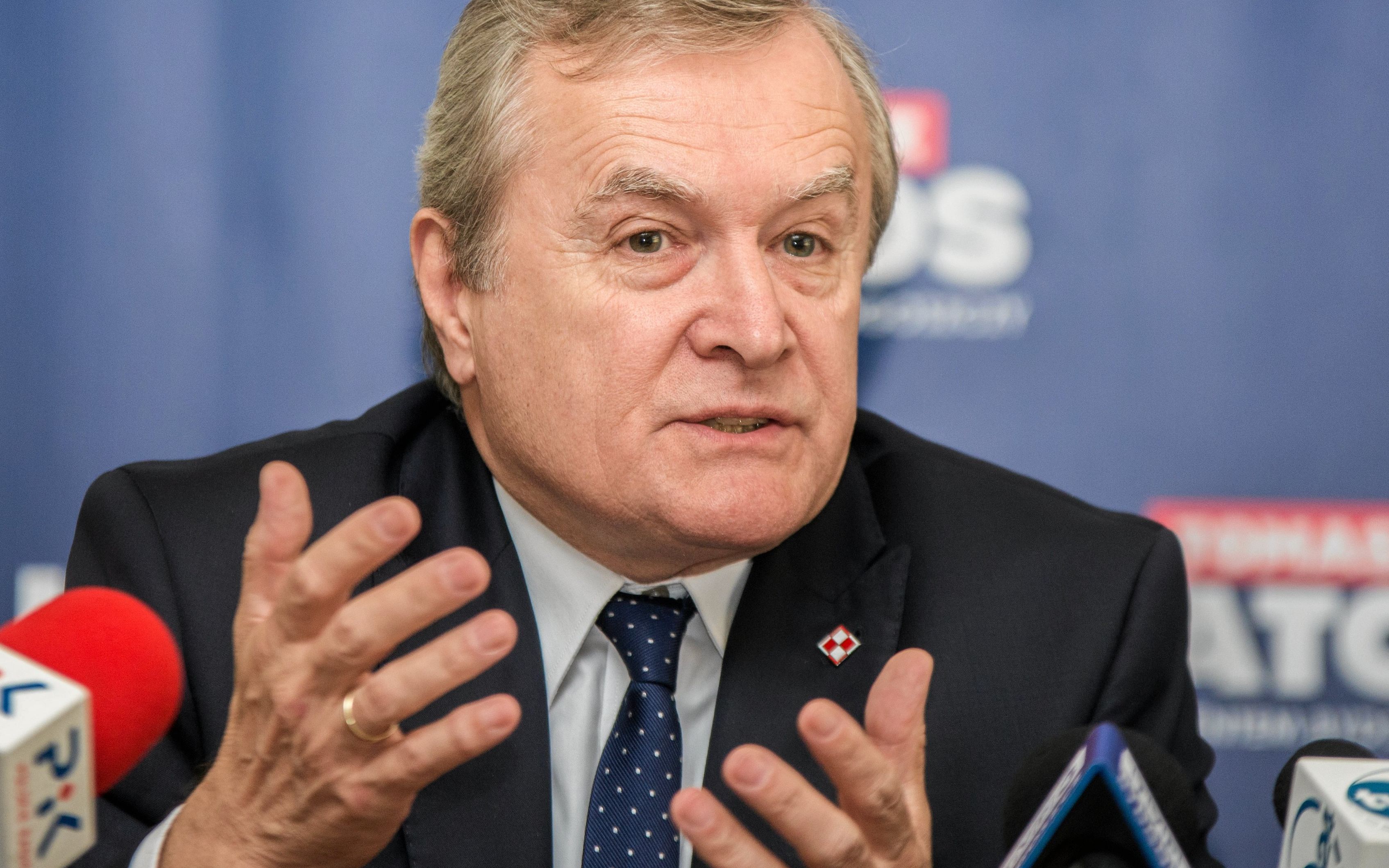 12.10.2018 Bydgoszcz , minister kultury Piotr Glinski podczas konferencji prasowej kandydata na prezydenta Bydgoszczy Tomasza Latosa .
Fot. Lukasz Antczak / Agencja Gazeta