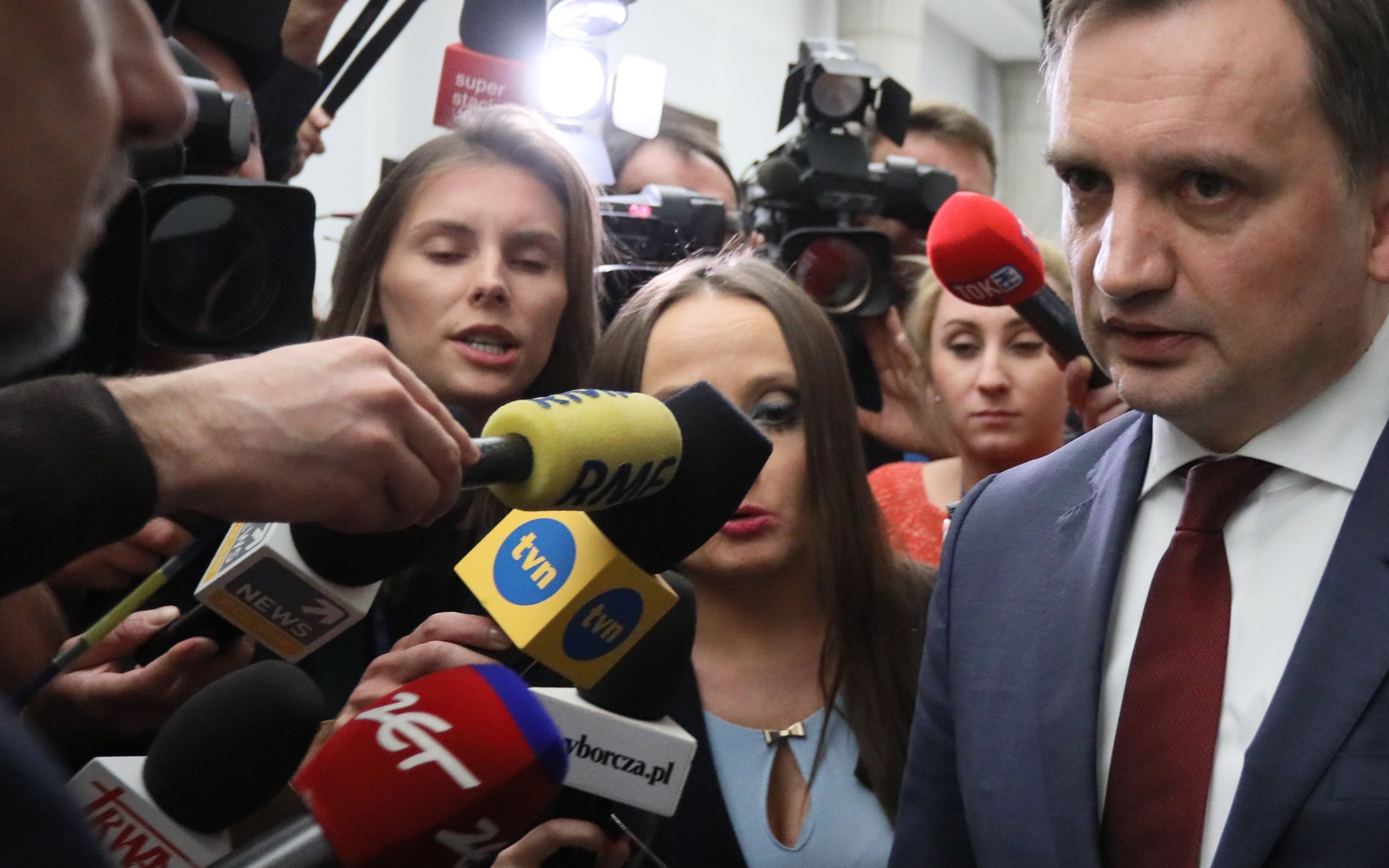 25.01.2019 Warszawa , Sejm . Minister sprawiedliwosci Zbigniew Ziobro po spotkaniu premiera z szefami kol i klubow parlametarnych po zabojstwie prezydenta Gdanska Pawla Adamowicza .
Fot. Slawomir Kaminski / Agencja Gazeta