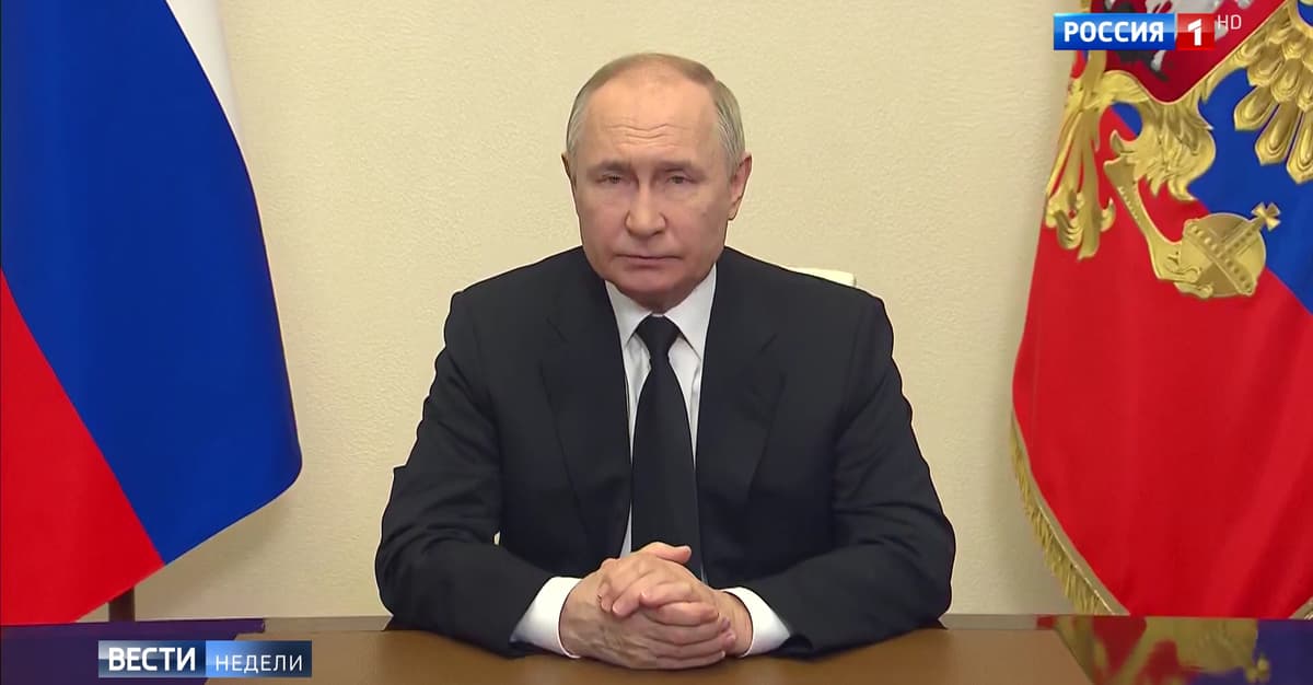 Putin ogłasza spadek PKB Rosji